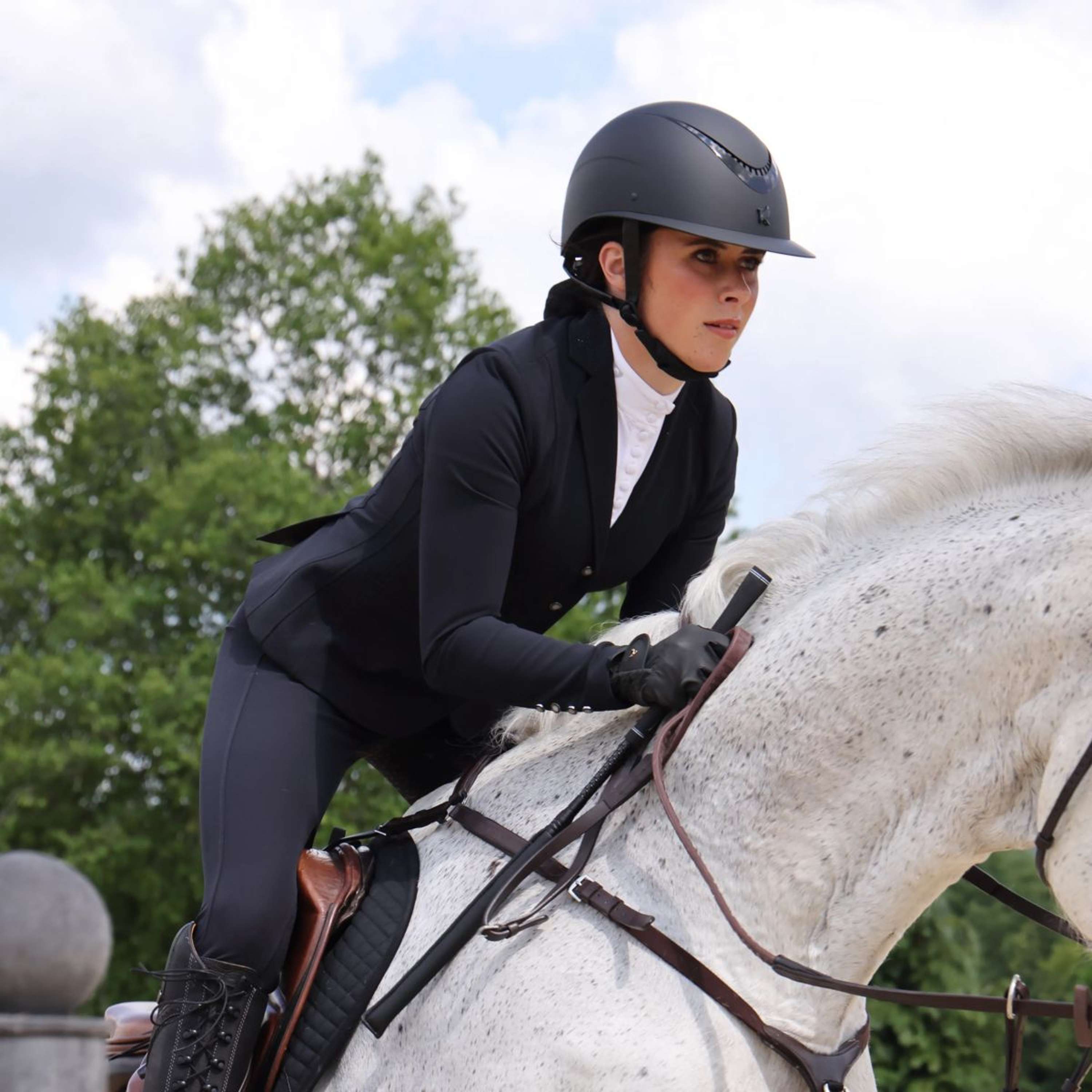 Karben by Shires Kask Jeździecki Elisa Ellipse Czarny/Czarny