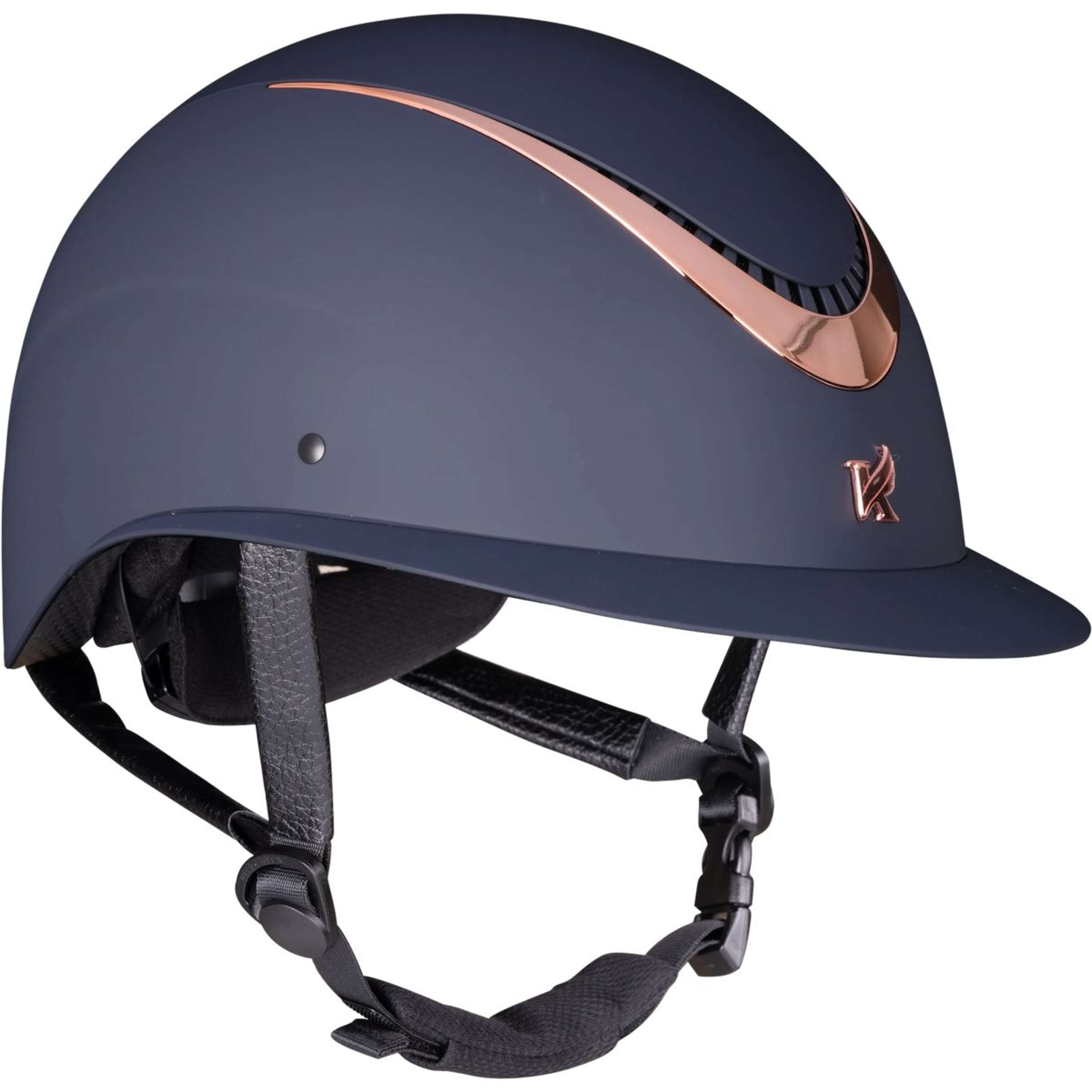 Karben by Shires Kask Jeździecki Elisa Ellipse Granatowy/Różowozłoty
