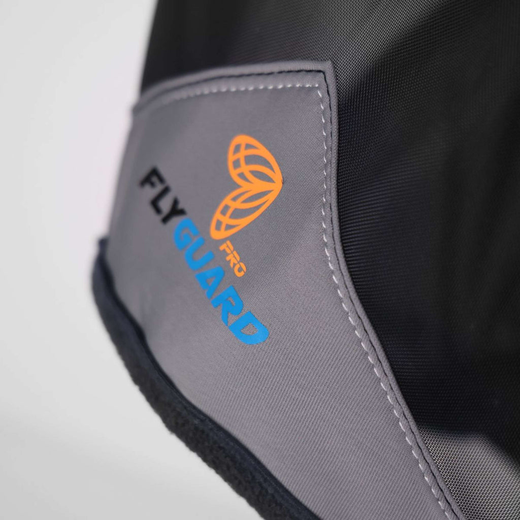 FlyGuard by Shires Maska przeciw muchom Pro Fine Mesh z ochraniaczami uszu, czarna