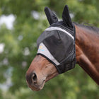 FlyGuard by Shires Maska przeciw muchom Pro Fine Mesh z ochraniaczami uszu, czarna