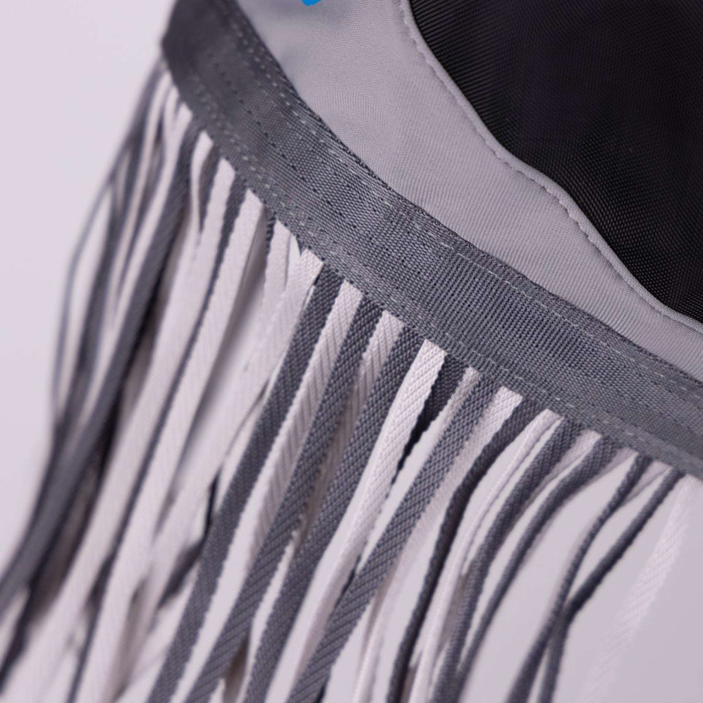 Maska przeciw muchom FlyGuard by Shires Pro Fine Mesh z uszami i frędzlami, kolor czarny