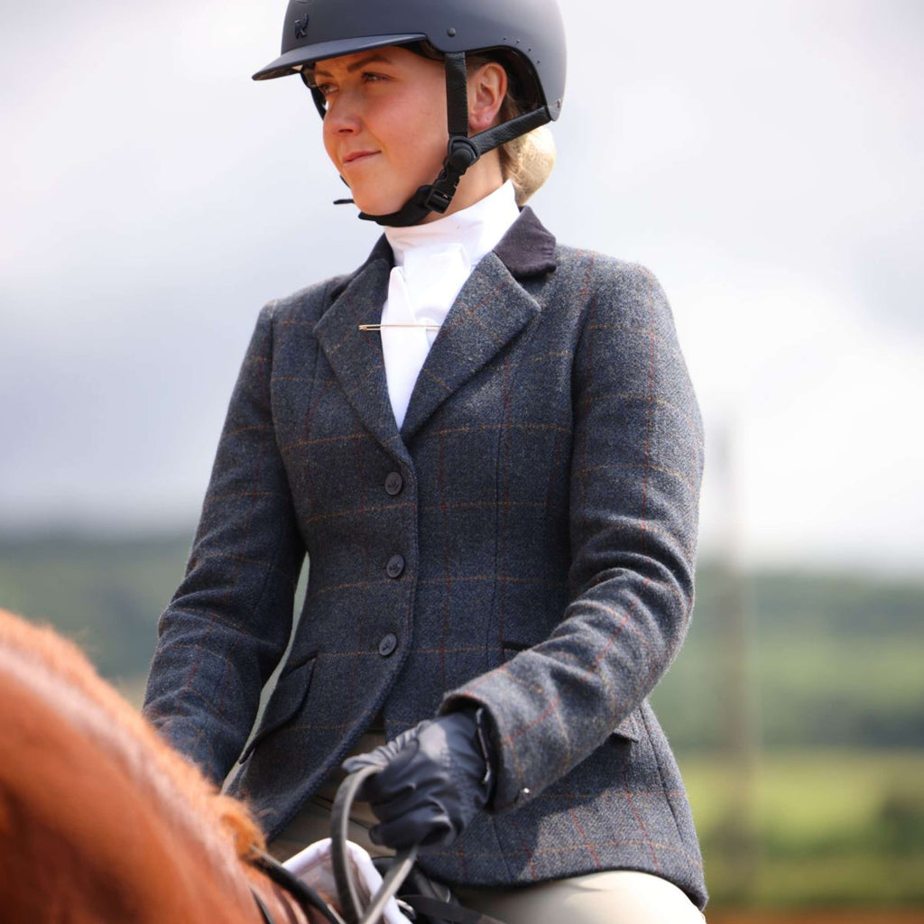 Kurtka konkursowa Aubrion by Shires Saratoga Juniper Navy Check