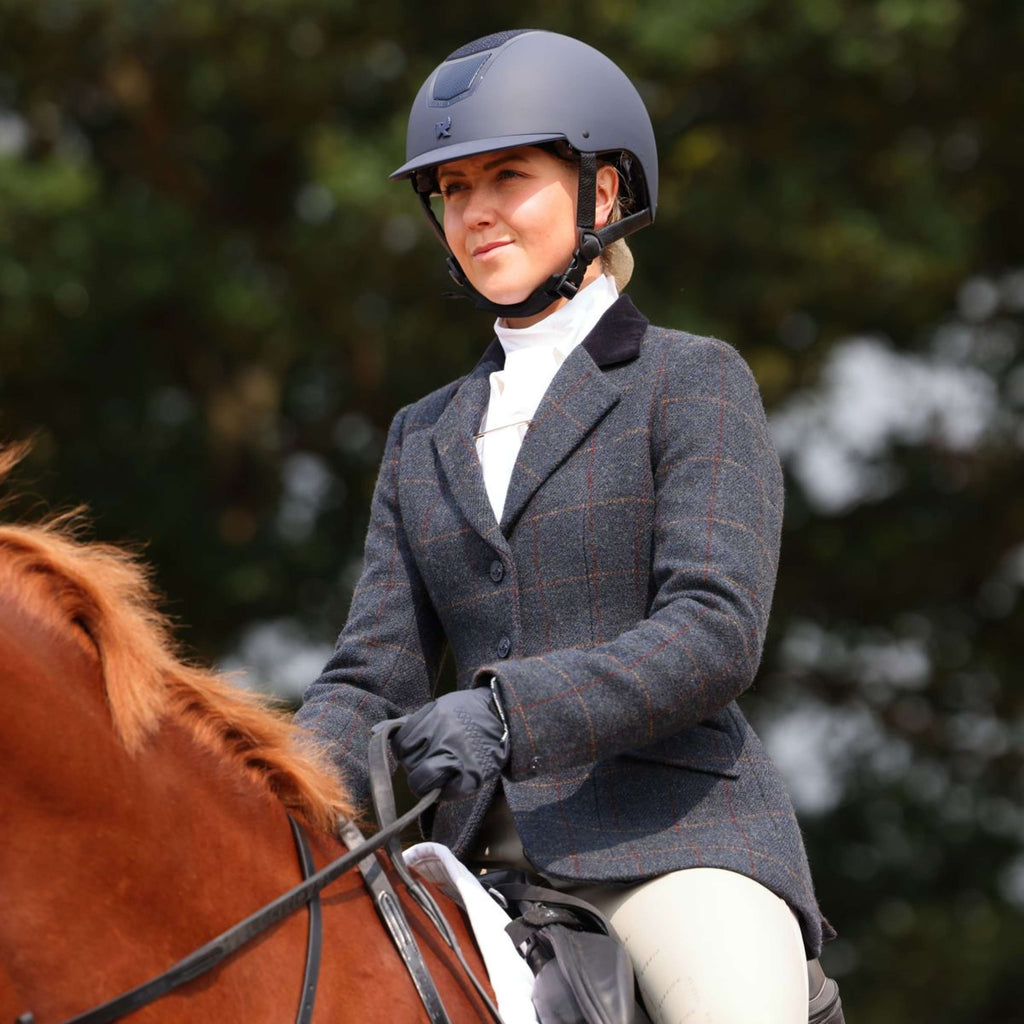 Kurtka konkursowa Aubrion by Shires Saratoga Juniper Navy Check