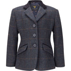 Aubrion by Shires Kurtka konkursowa Saratoga dla dzieci w kratę Juniper Navy