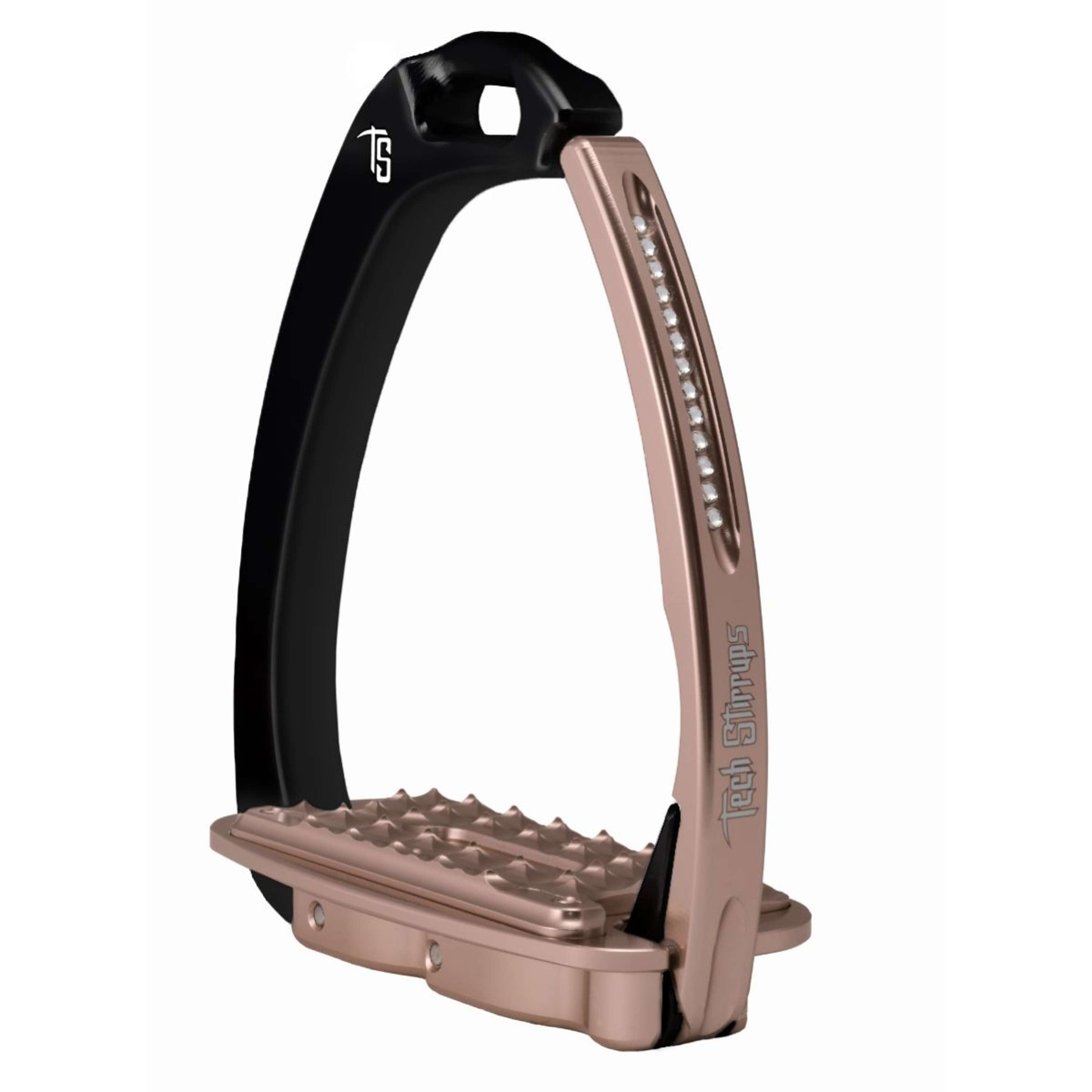 Tech Stirrups Strzemiona Venice Sloped Evo Swarovski Czarny/Różowozłoty