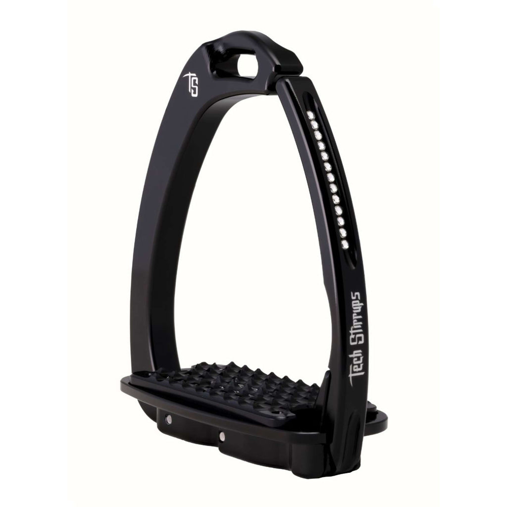 Tech Stirrups Strzemiona Venice Sloped Evo Swarovski Czarny/Czarny