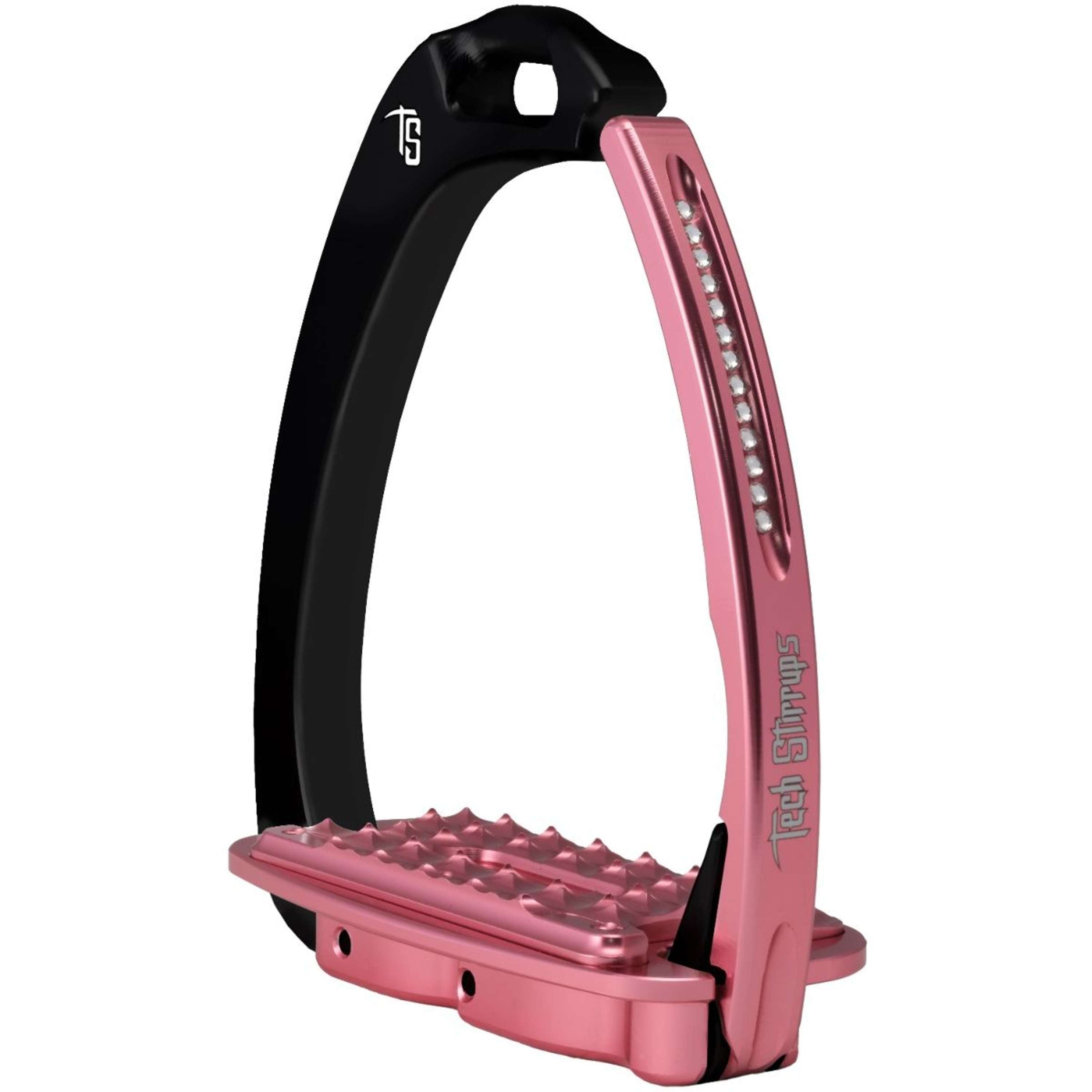 Strzemiona Tech Stirrups Venice Sloped Evo Swarovski Czarne/Różowe