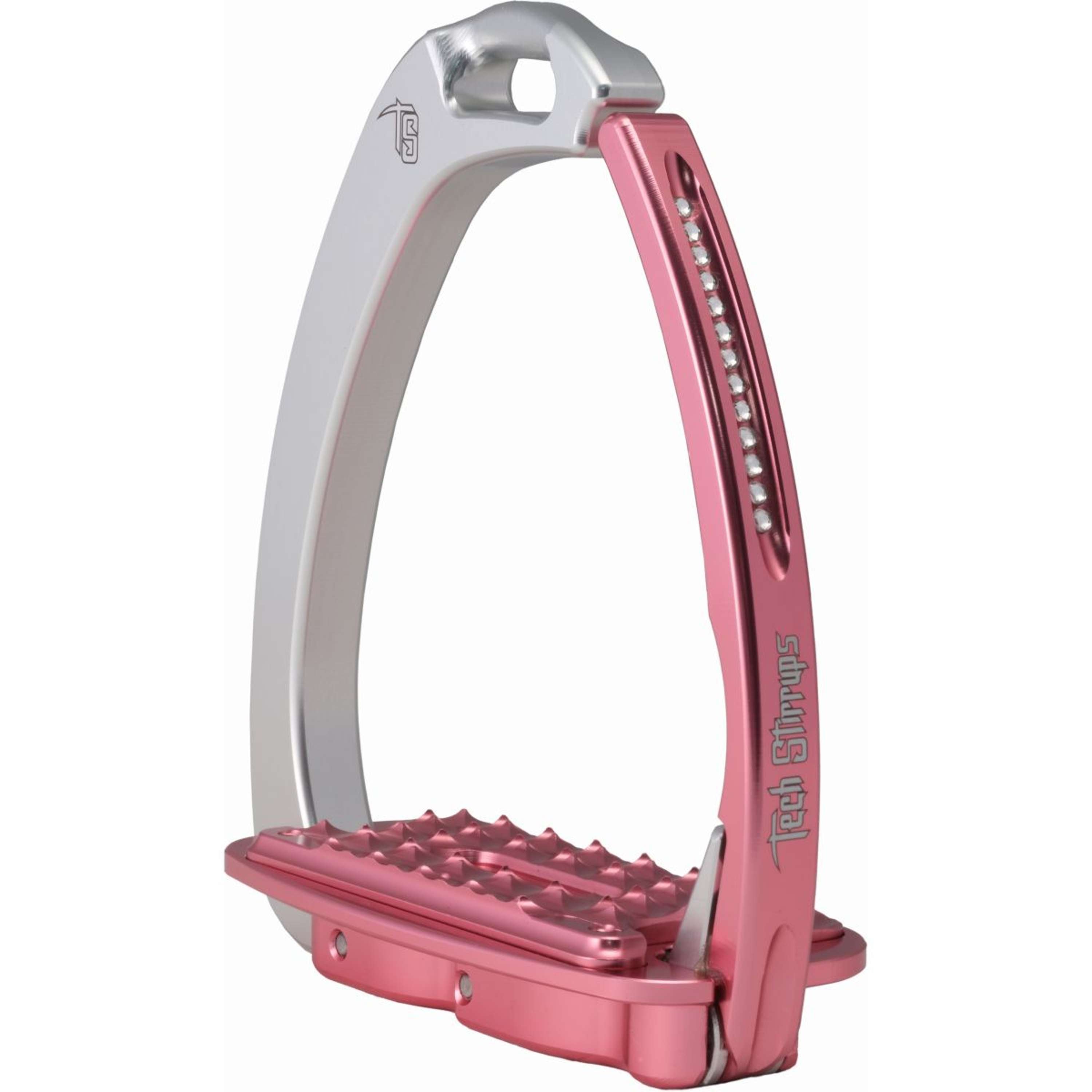 Tech Stirrups Strzemiona Venice Sloped Evo Swarovski Srebrny/Różowy