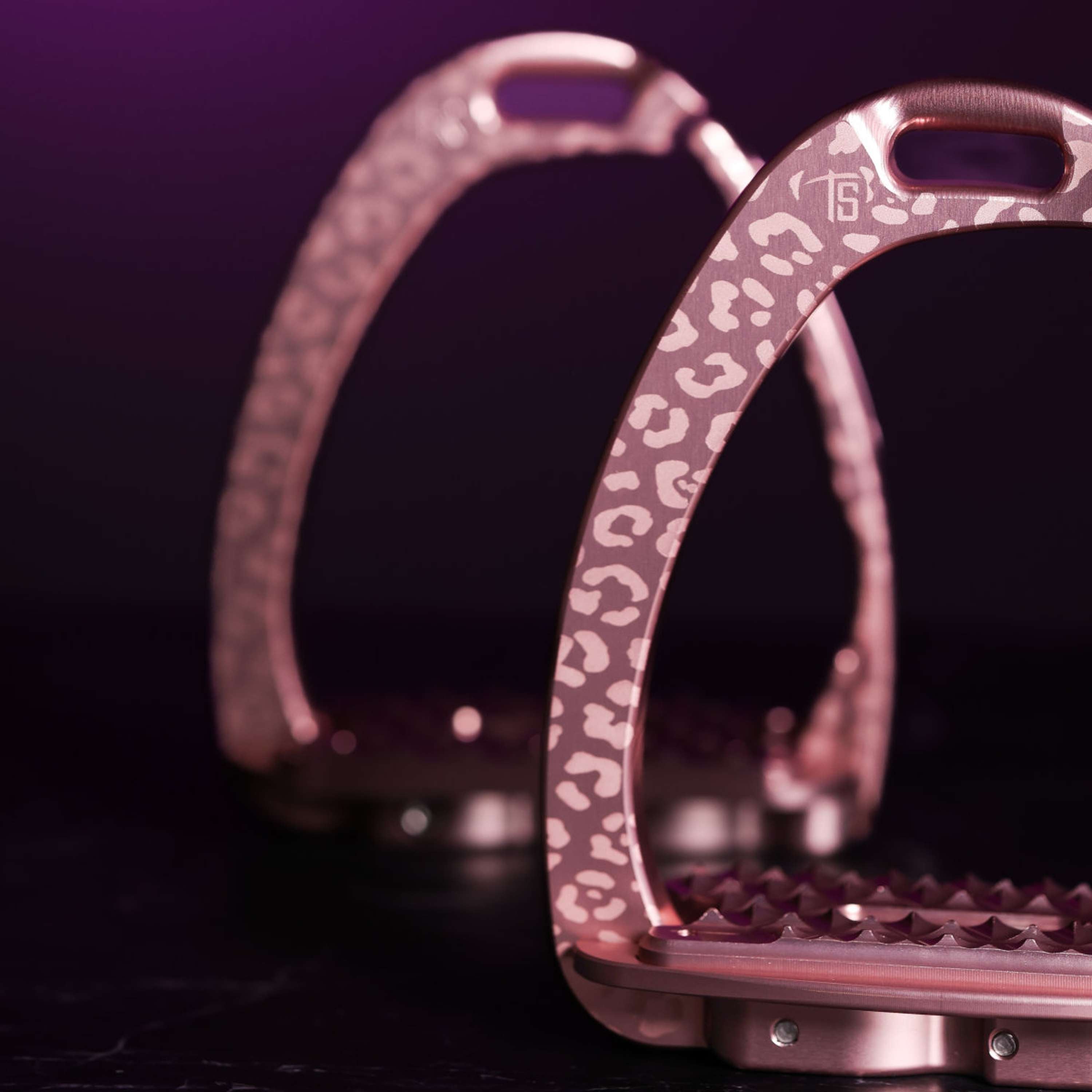 Tech Stirrups Strzemiona Venice Sloped EVO Leopard Rosegold