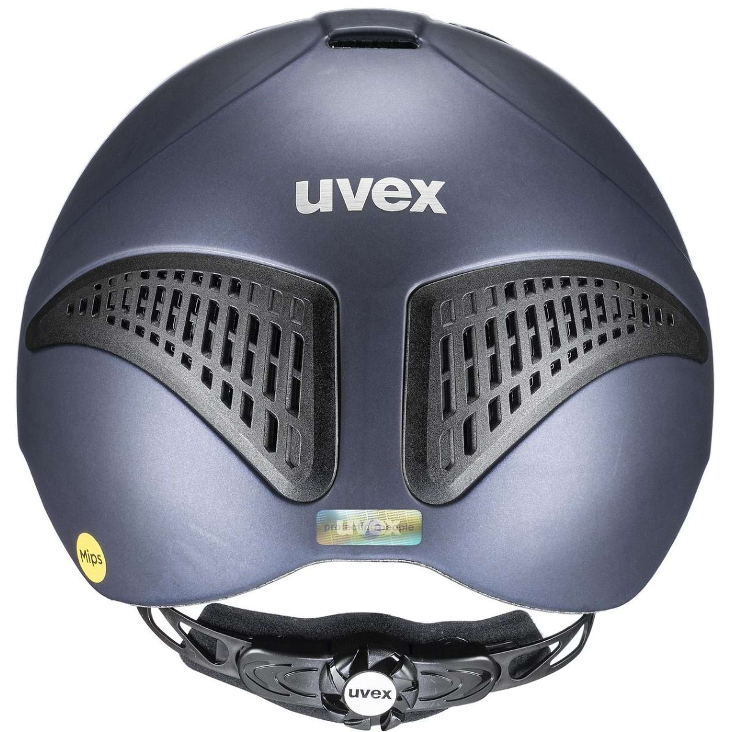 Kask jeździecki Uvex Exxential III MIPS granatowy matowy