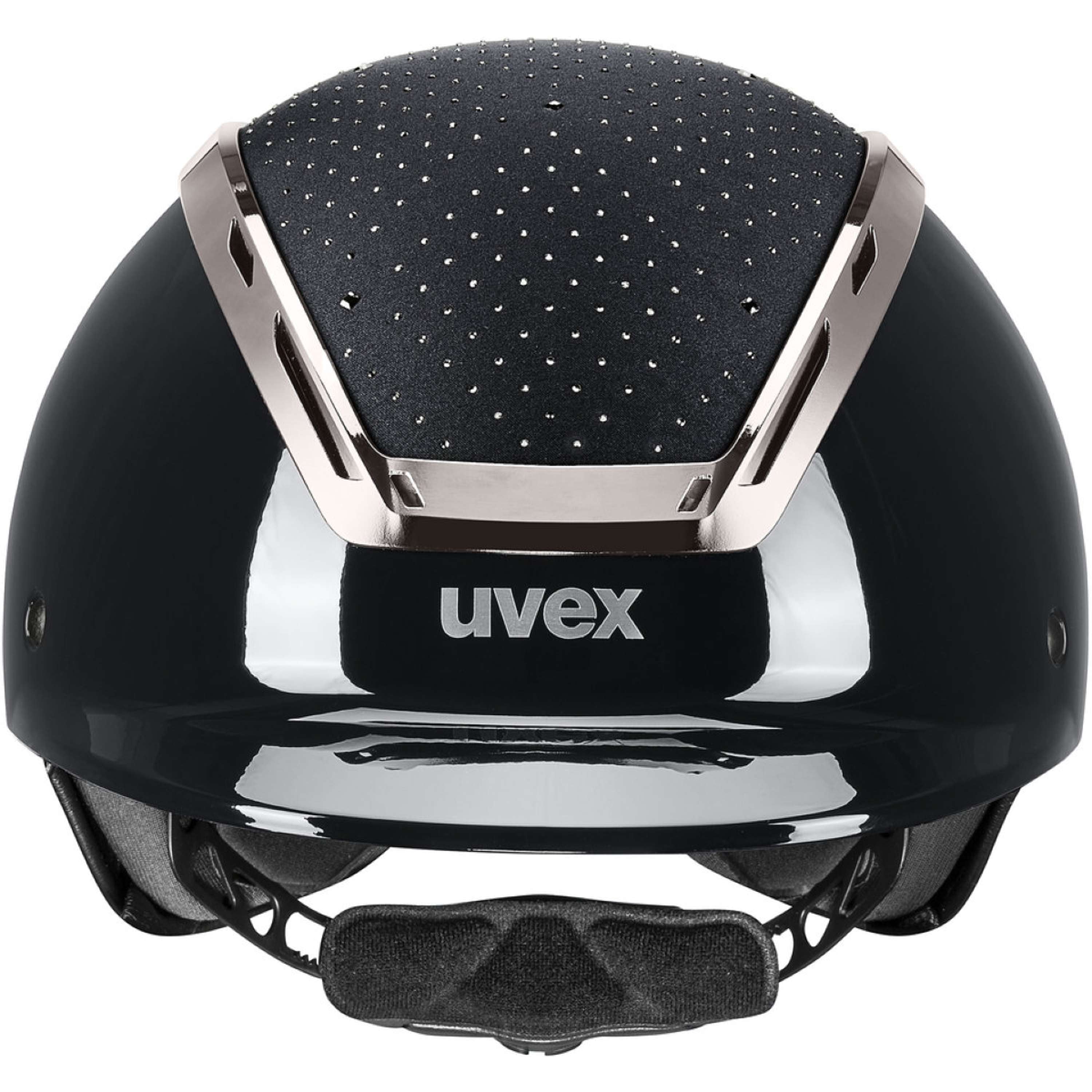 Uvex Kask Jeździecki Exxeed Glow Czarny/Czarny