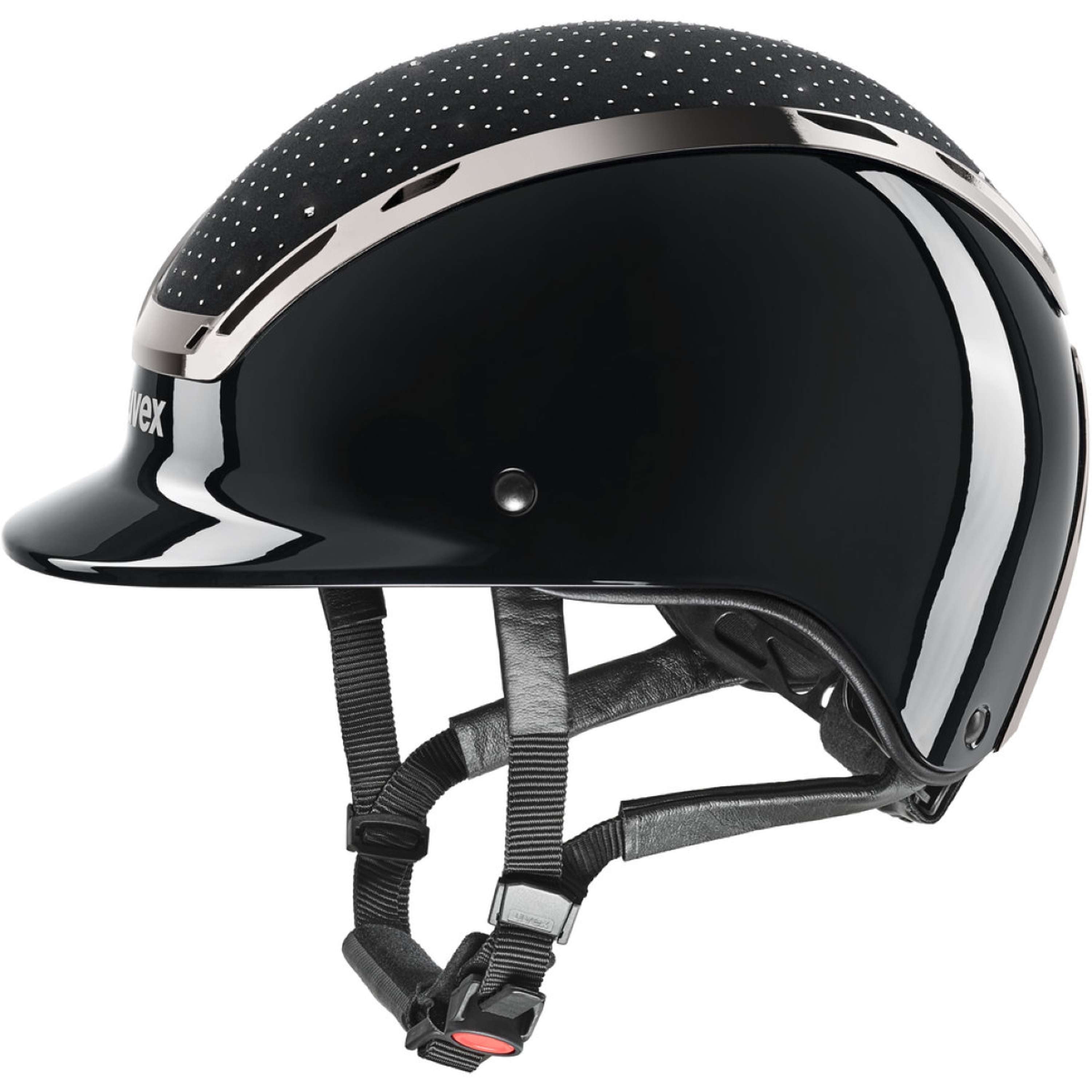 Uvex Kask Jeździecki Exxeed Glow Czarny/Czarny