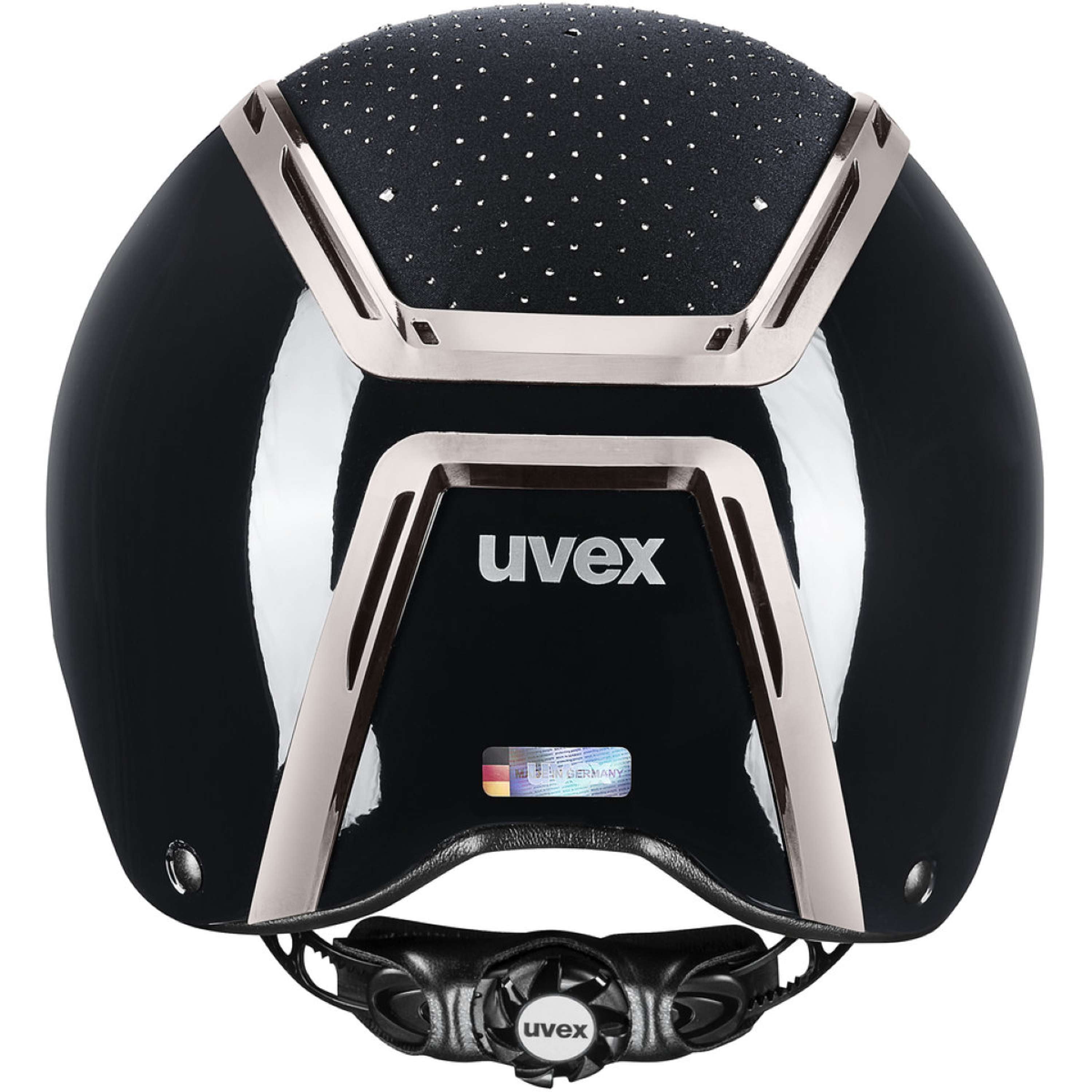 Uvex Kask Jeździecki Exxeed Glow Czarny/Czarny