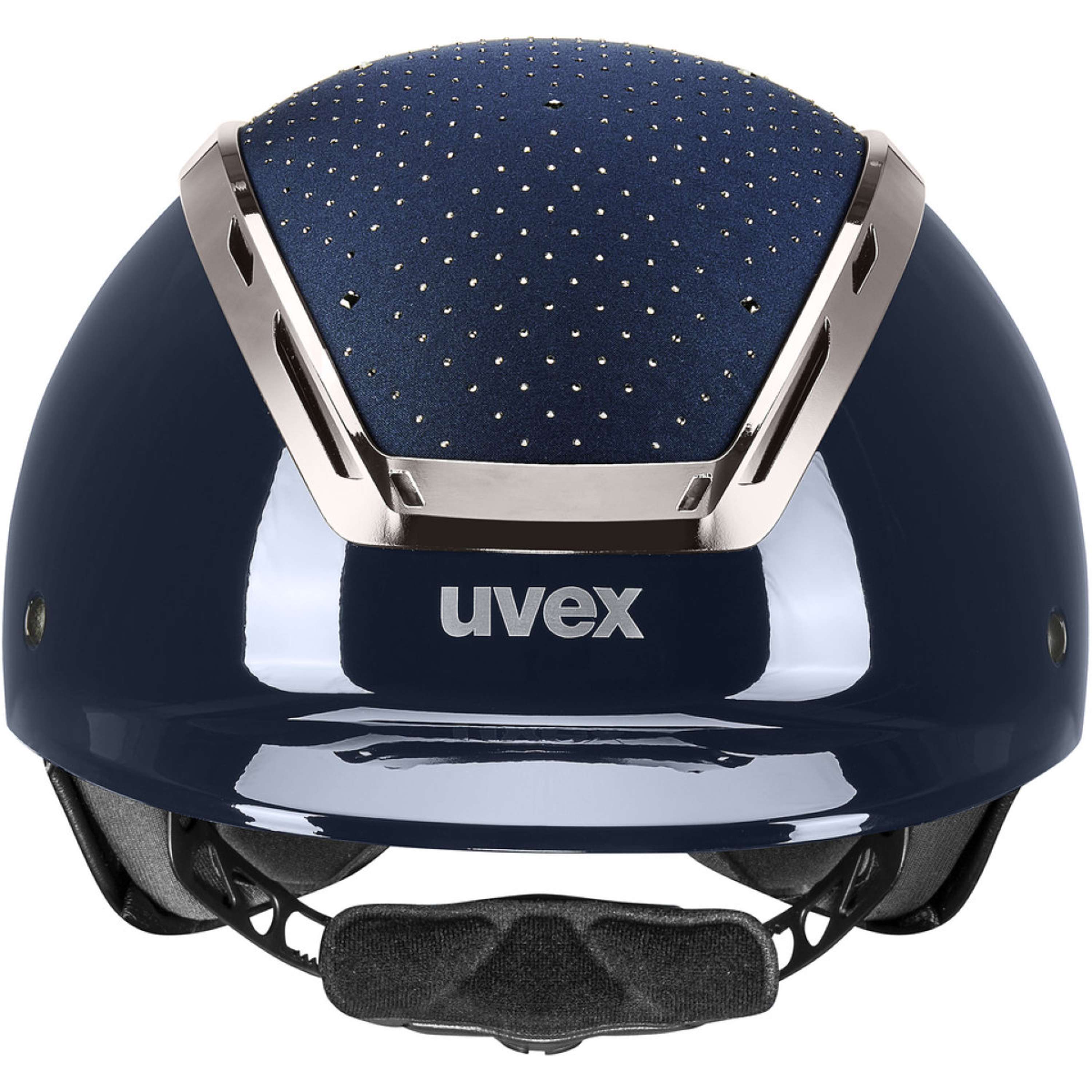 Uvex Kask Jeździecki Exxeed Glow Granatowy/Czarny