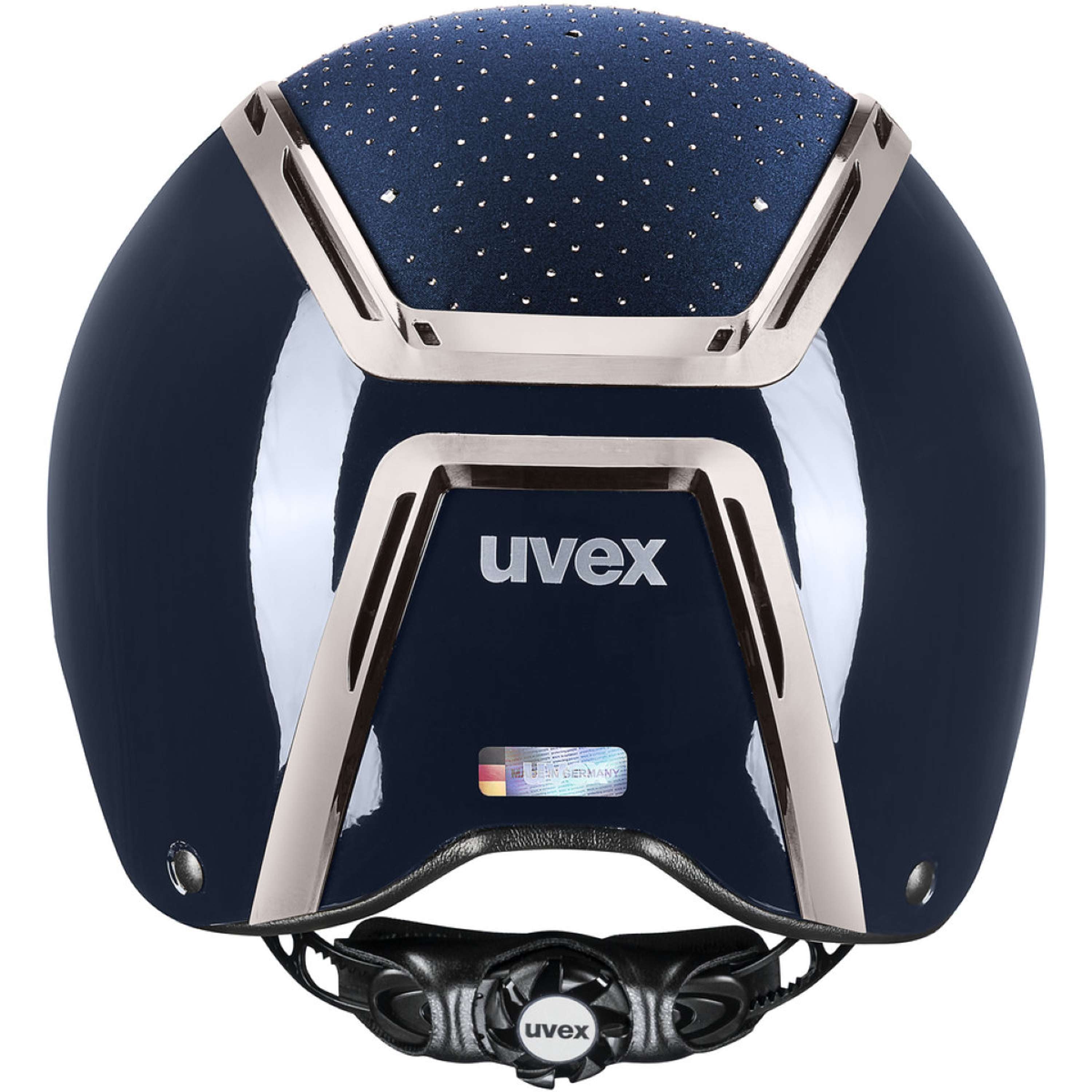 Uvex Kask Jeździecki Exxeed Glow Granatowy/Czarny
