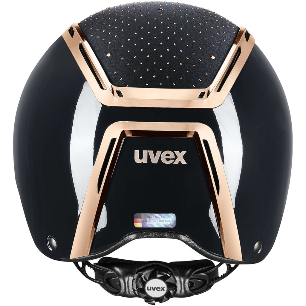 Kask jeździecki Uvex Exxeed Glow czarny/różowy