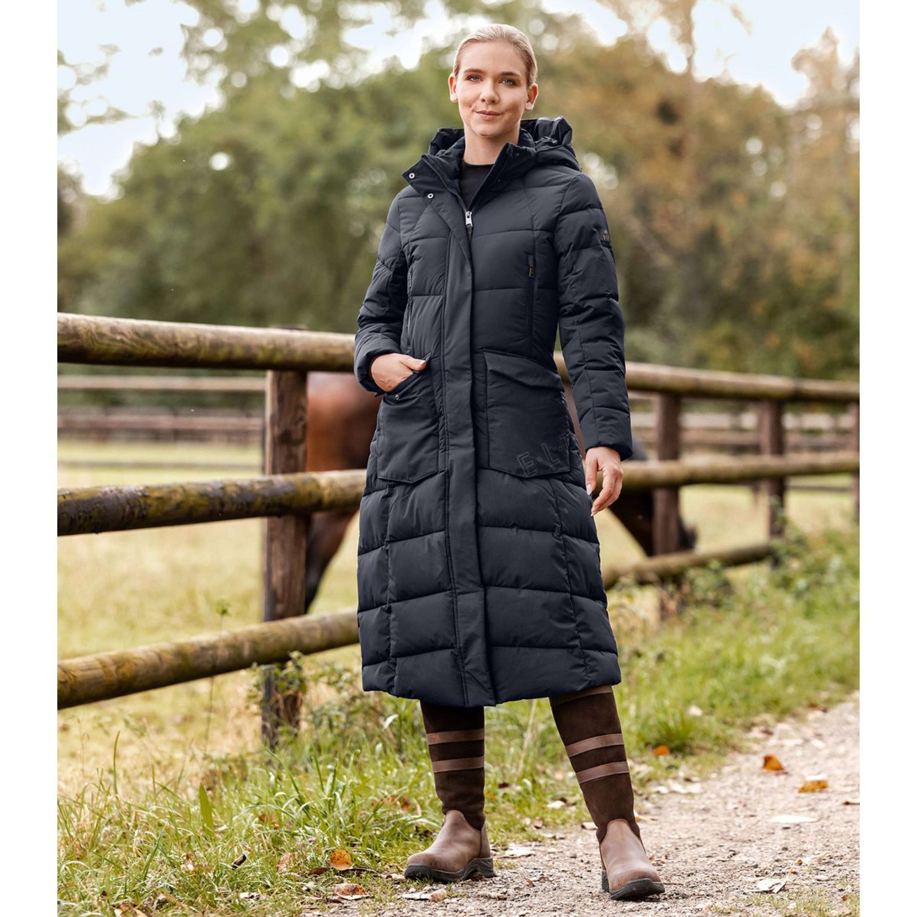 ELT Długi Płaszcz Saphira Advanced Riding Deepblue