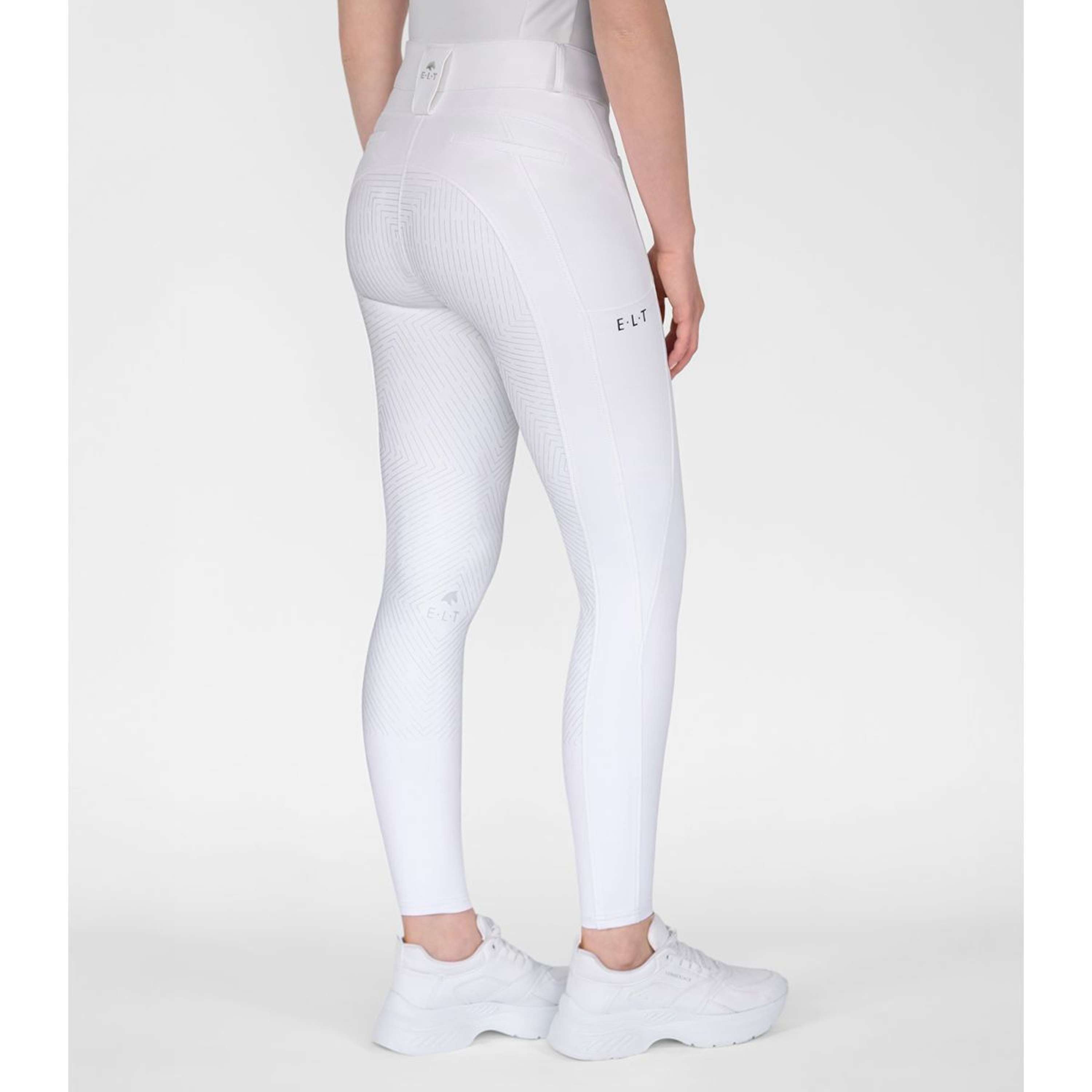 ELT Bryczesy Comfort Ride silicone Biały