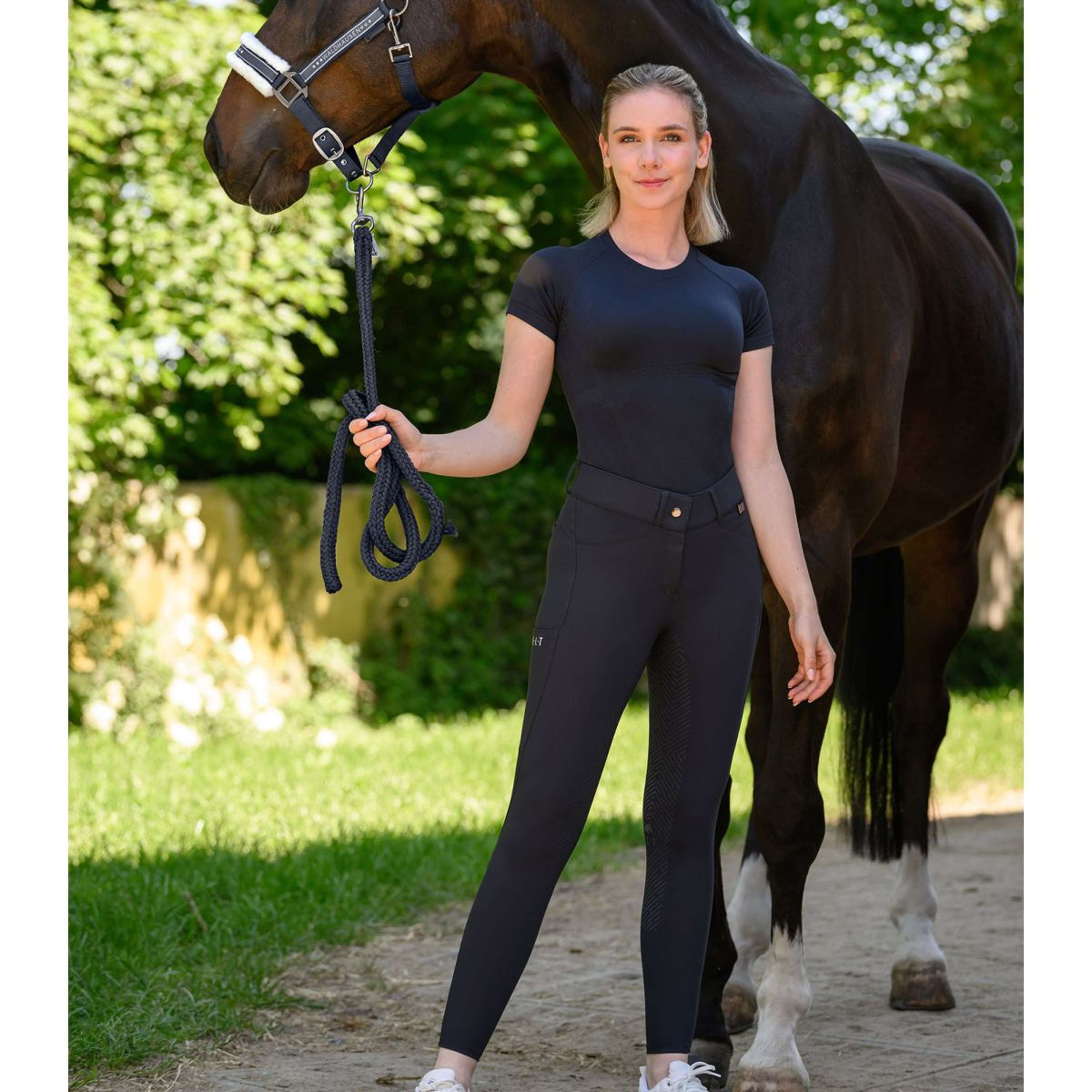 ELT Bryczesy Comfort Ride silicone Ciemnoniebieski