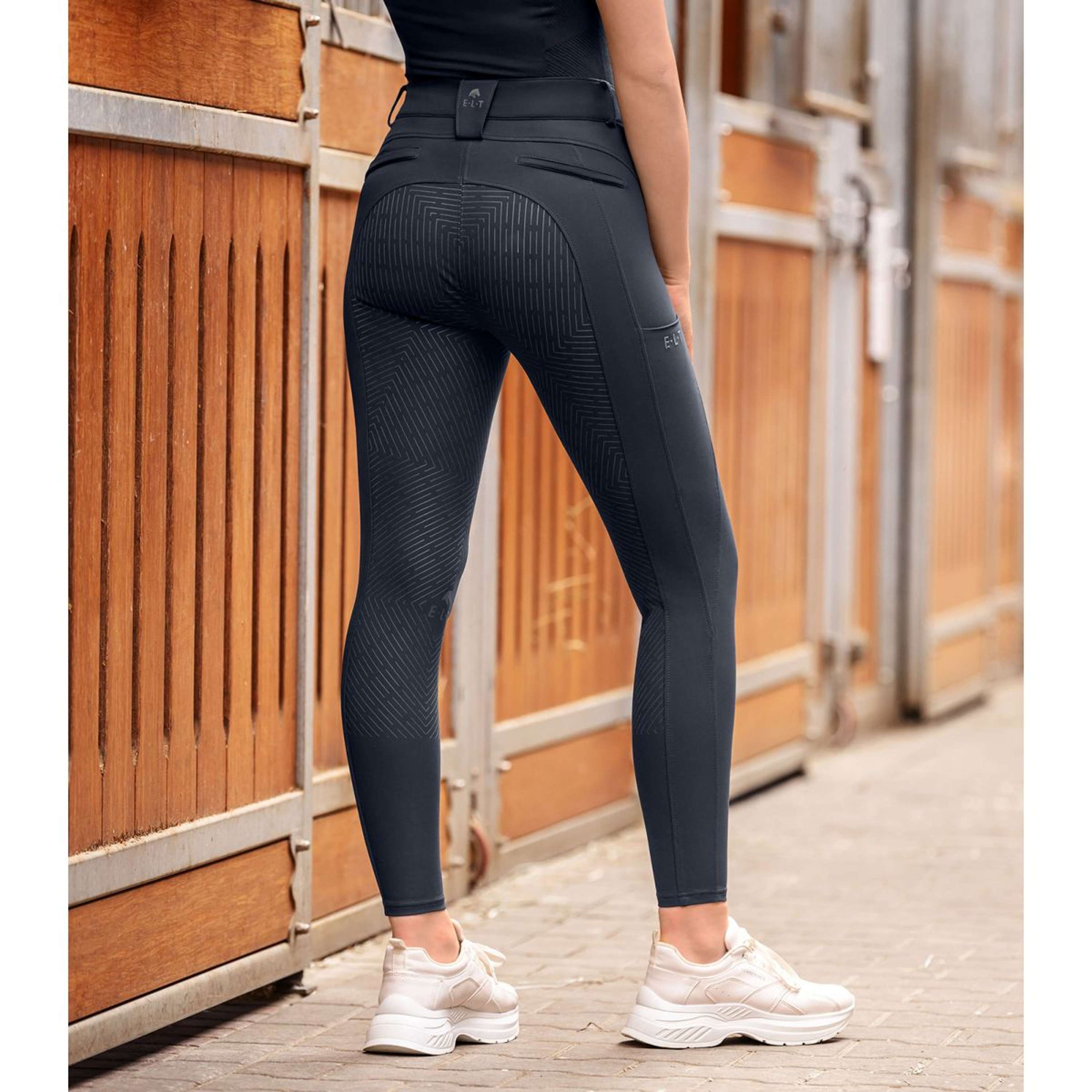 ELT Bryczesy Comfort Ride silicone Ciemnoniebieski