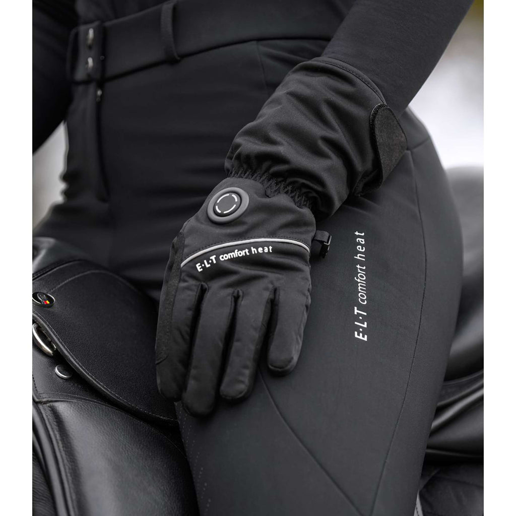 ELT Rękawice Jeździeckie Heated Comfort Czarny