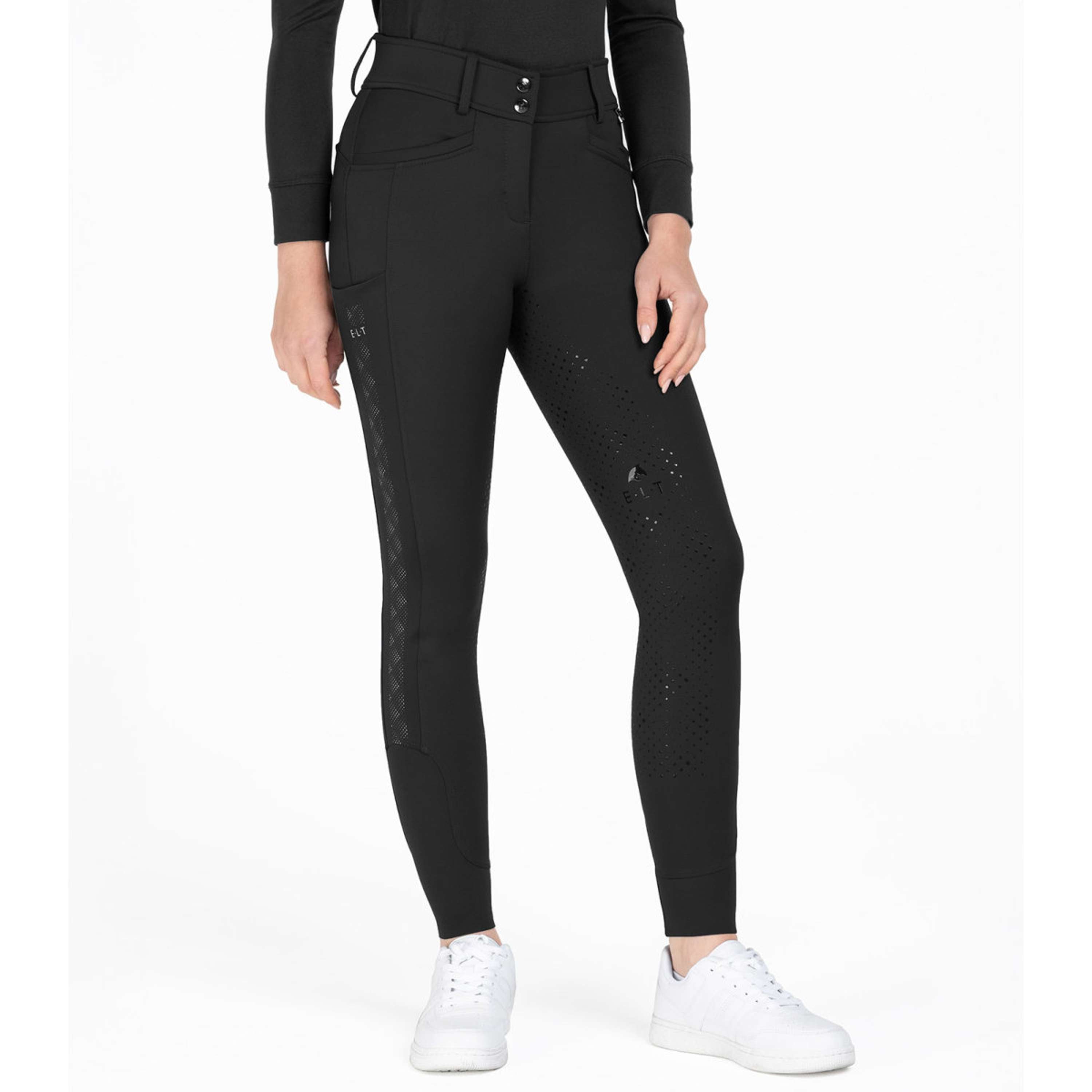ELT Bryczesy Reflective Full Grip Czarny