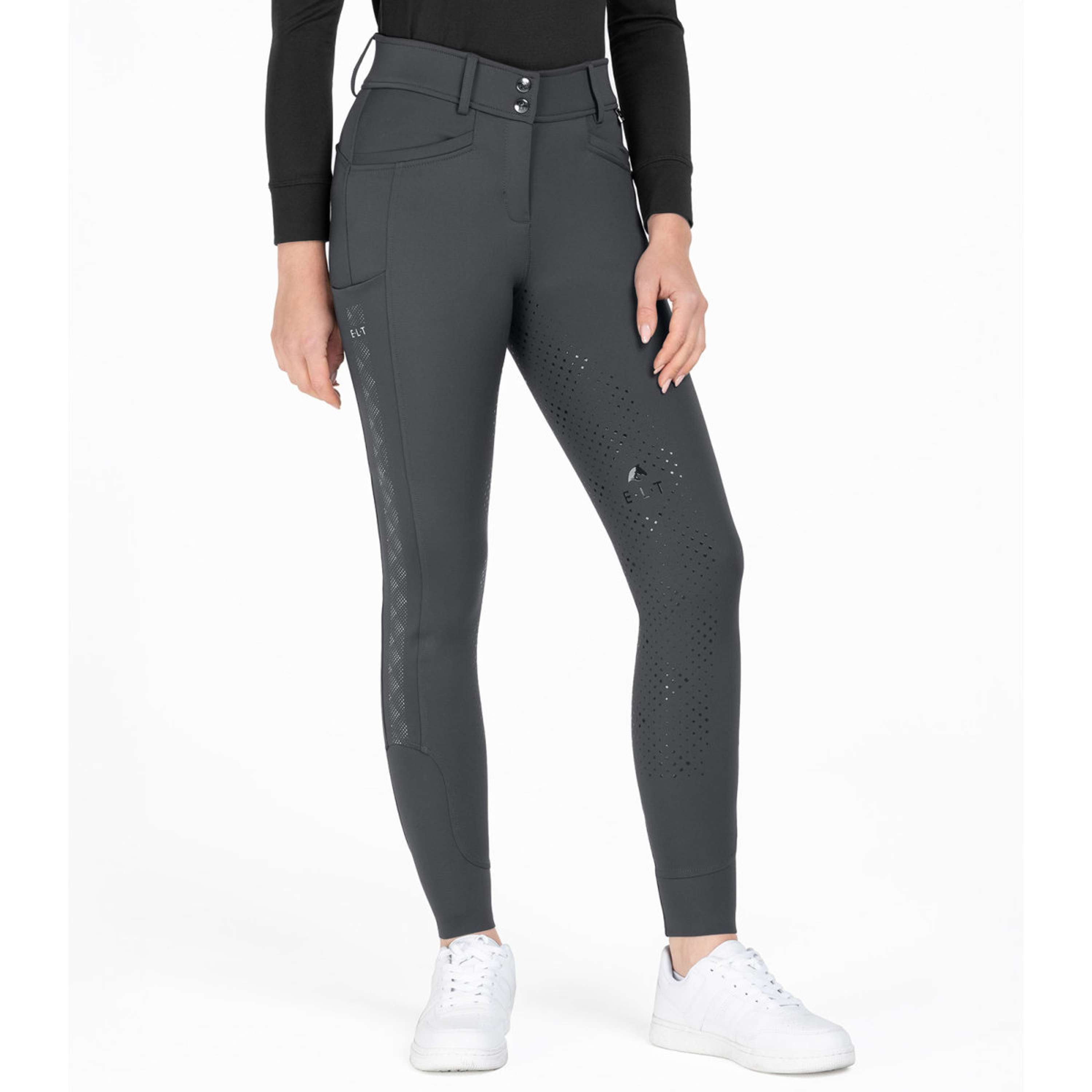 ELT Bryczesy Reflective Full Grip Asfaltowy