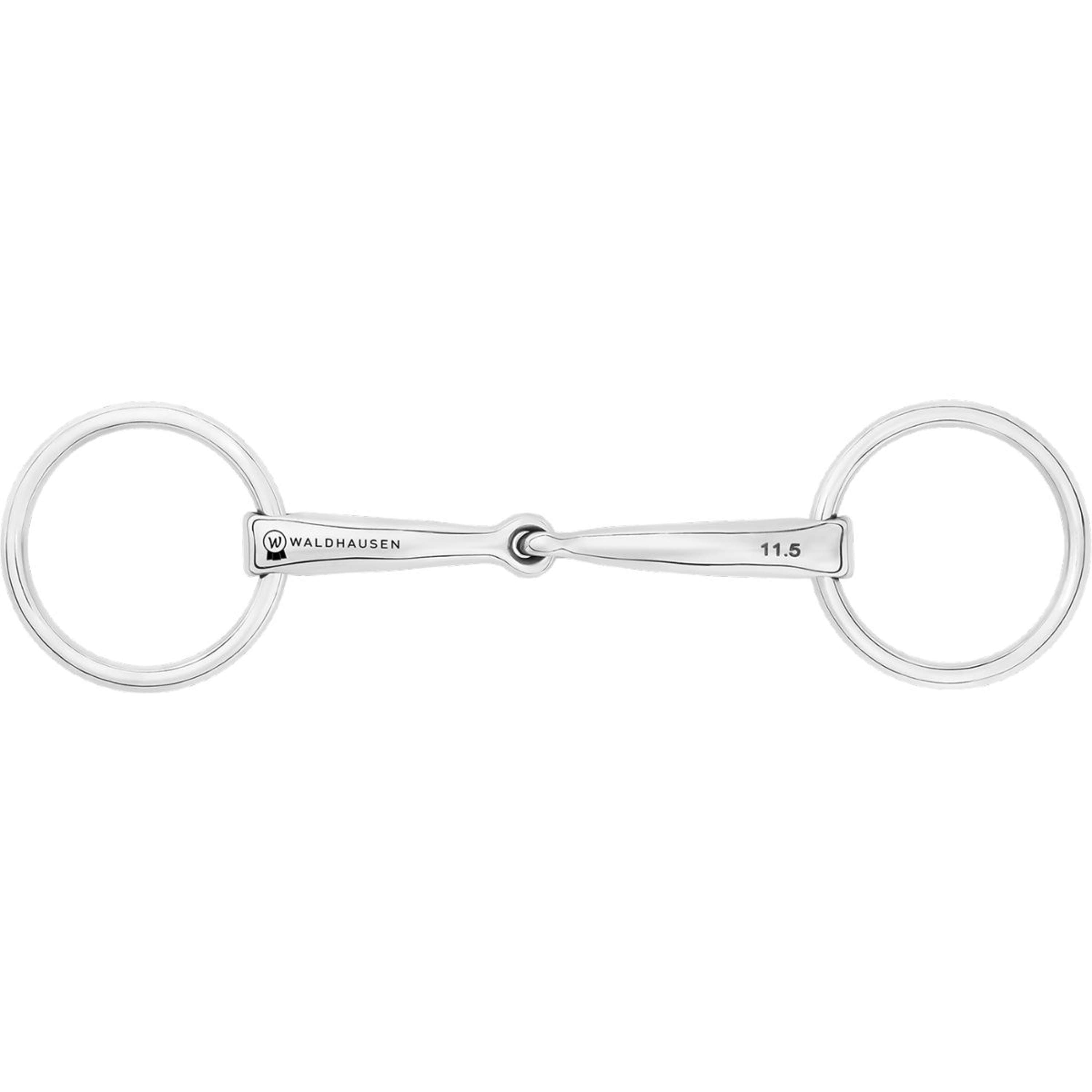Waldhausen Wędzidło z ruchomymi kółkami Pony 14mm pojedynczo łamane