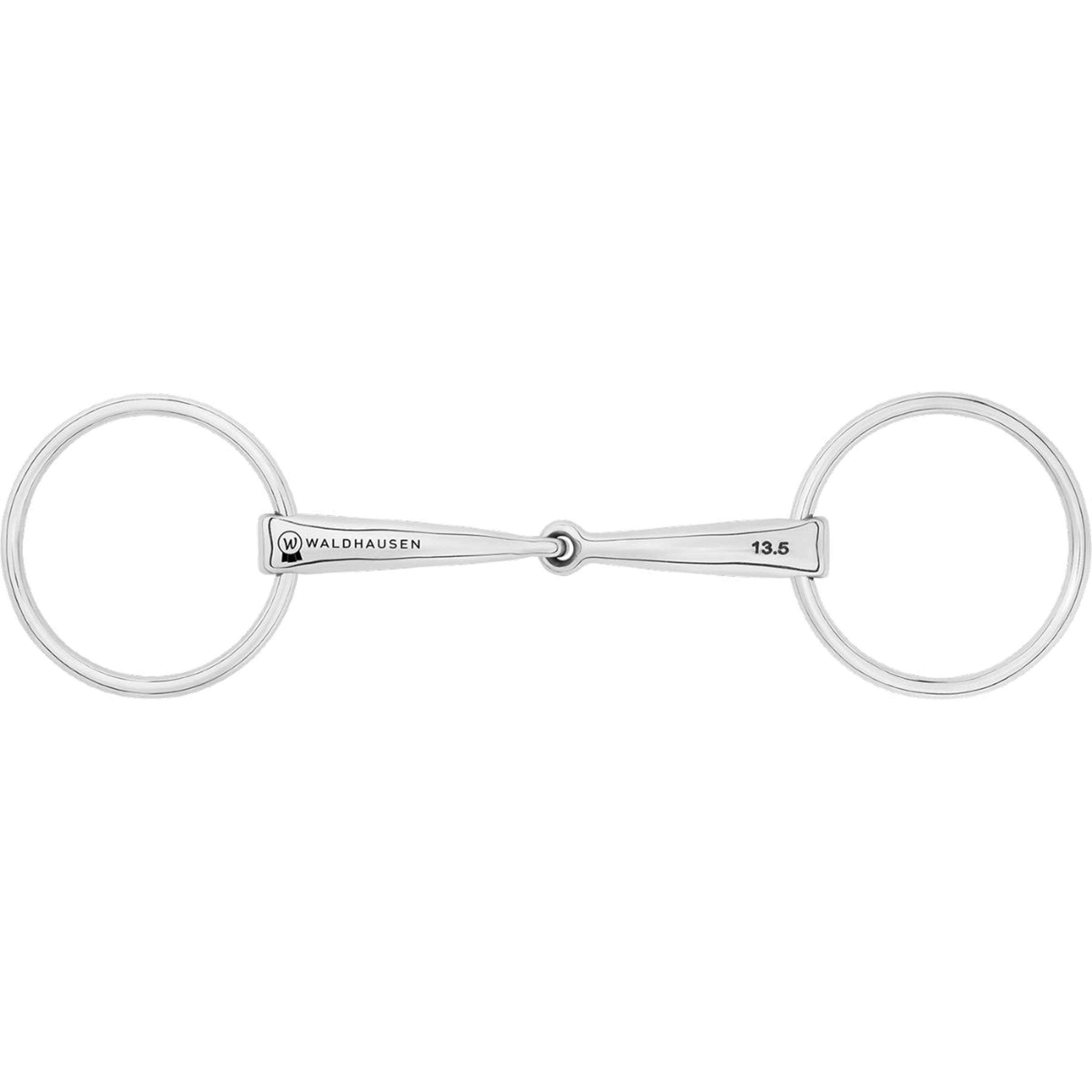 Wędzidło anatomiczne Waldhausen z ruchomymi kółkami 16 mm, pojedynczo łamane