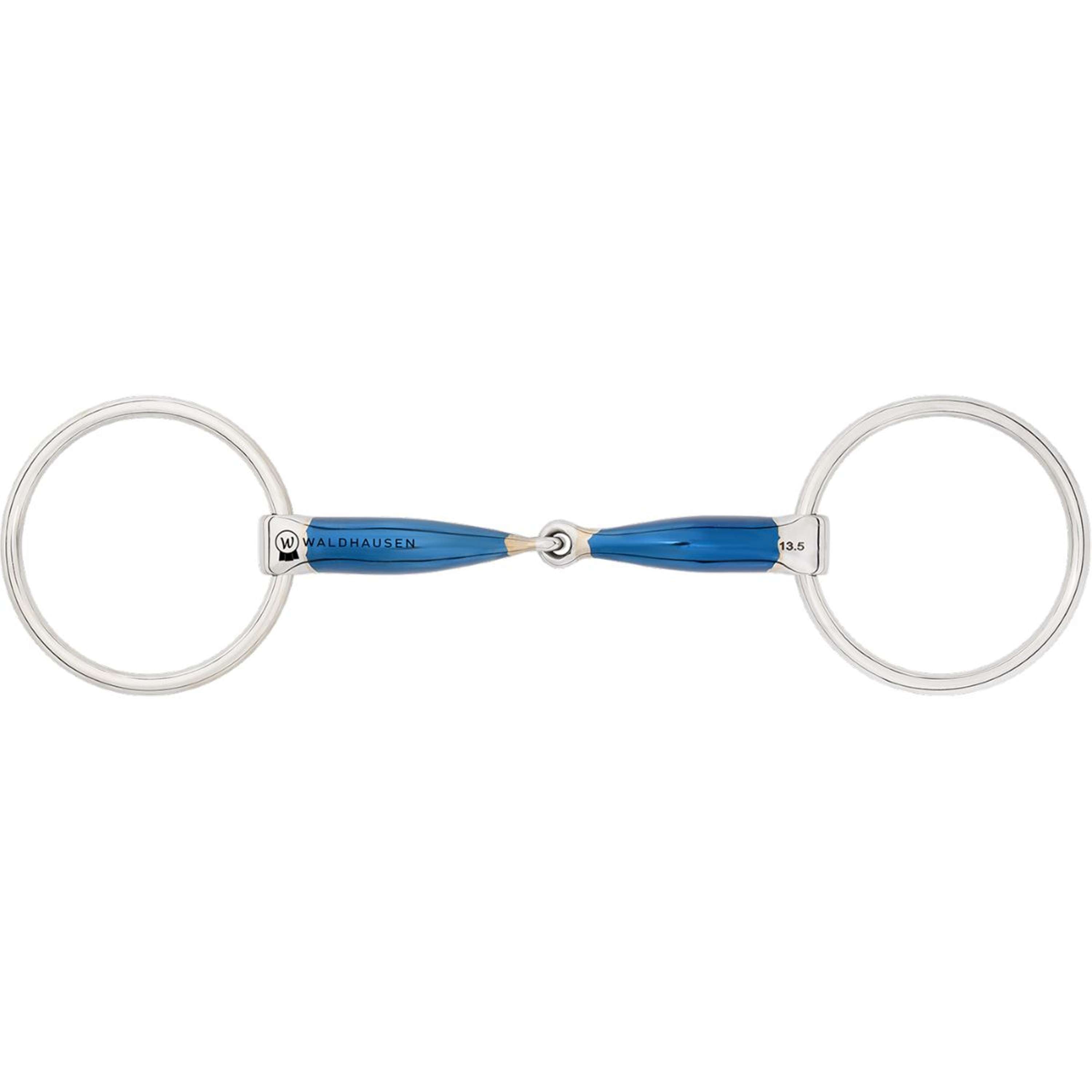 Waldhausen Wędzidło z ruchomymi kółkami Sweet Iron 14mm pojedynczo łamane