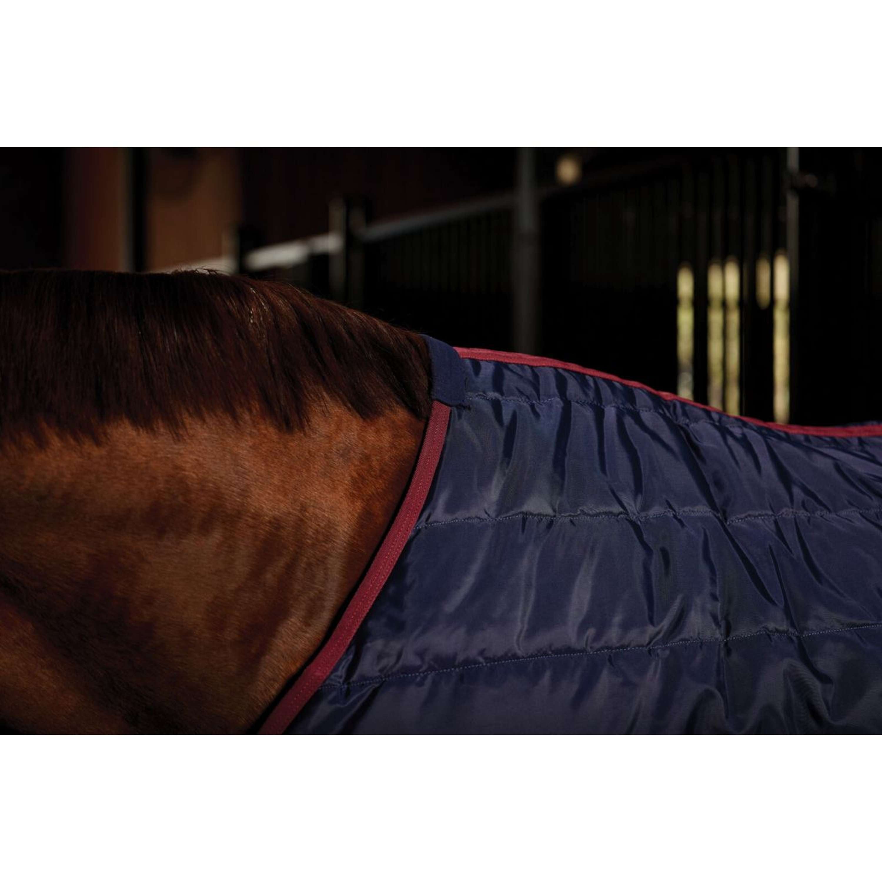 WeatherBeeta Derka Stajenna ComFiTec 210D Qulted Channel Standard Neck 100g Granatowy/Bordowy