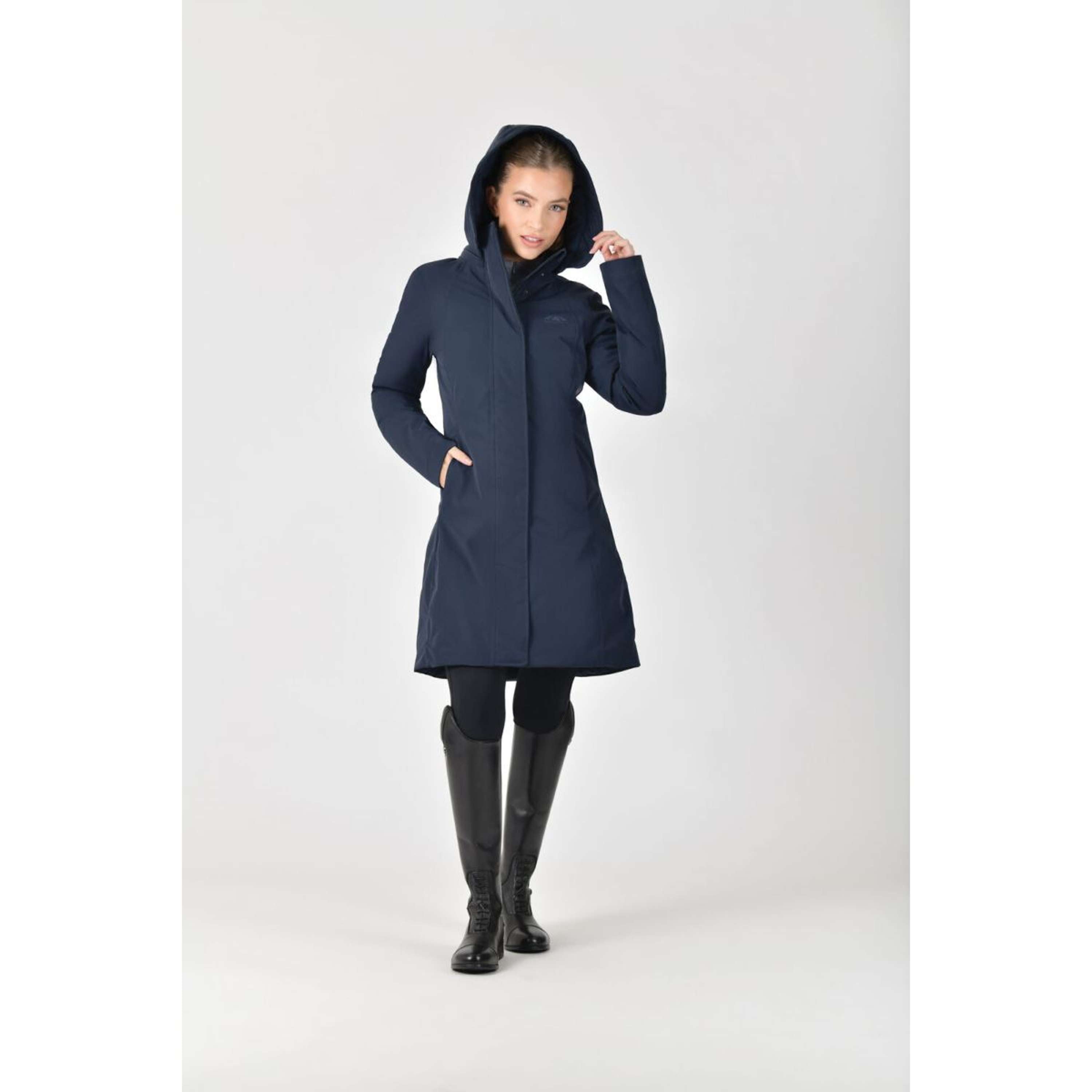 WeatherBeeta Długi Płaszcz All Purpose Waterproof Granatowy