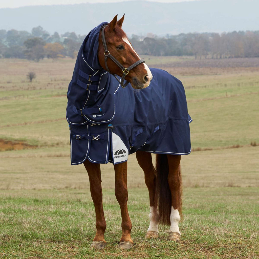 WeatherBeeta ComFiTec Ultra Turnout Detach-A-Neck 360g Granatowy