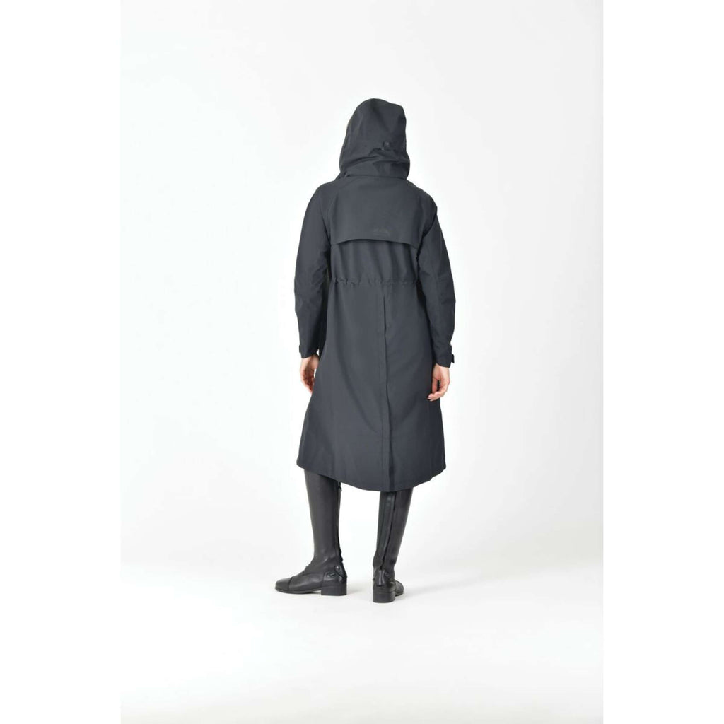 WeatherBeeta Długi Płaszcz Windbreaker Longline Czarny