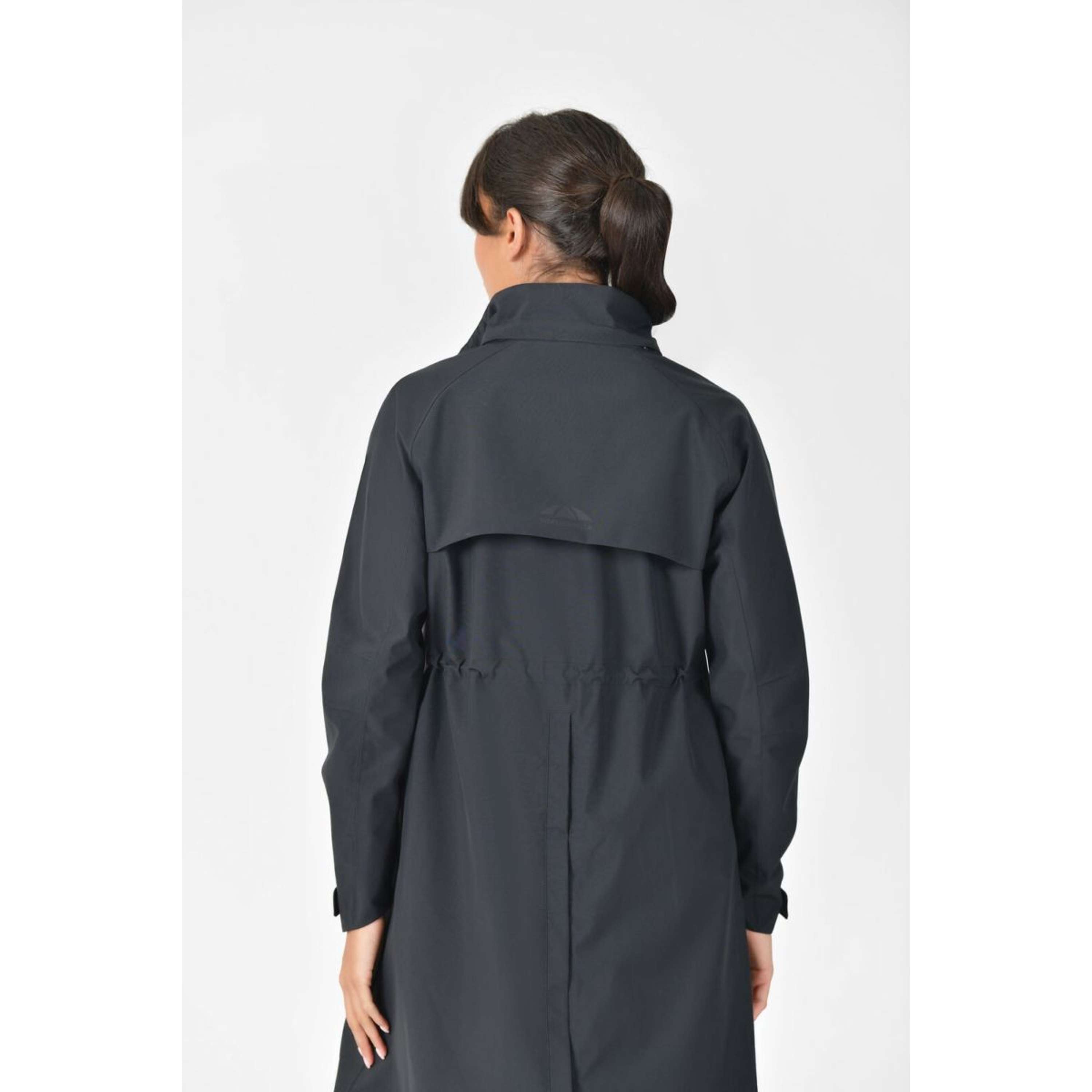 WeatherBeeta Długi Płaszcz Windbreaker Longline Czarny