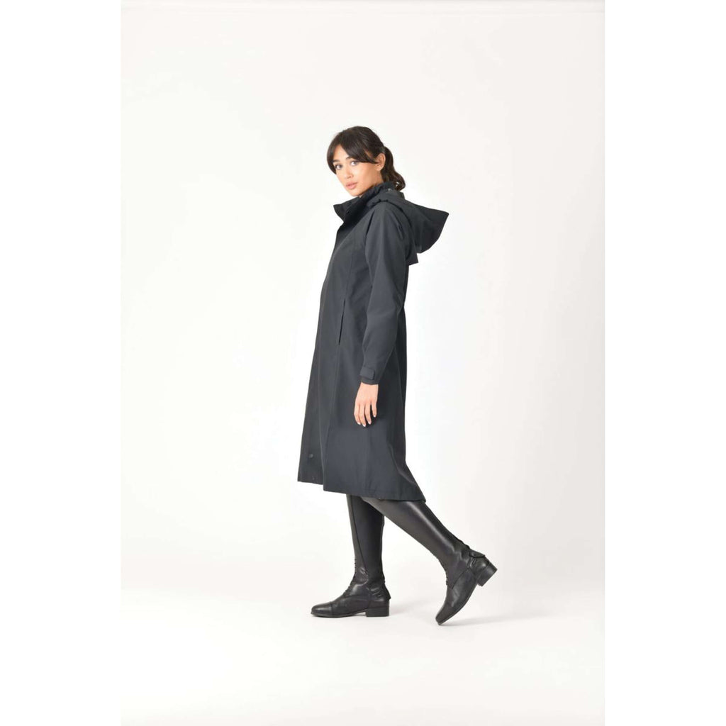 WeatherBeeta Długi Płaszcz Windbreaker Longline Czarny