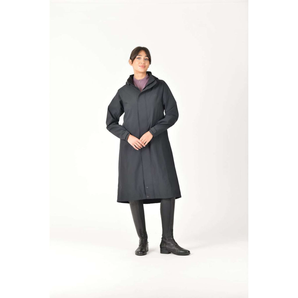 WeatherBeeta Długi Płaszcz Windbreaker Longline Czarny
