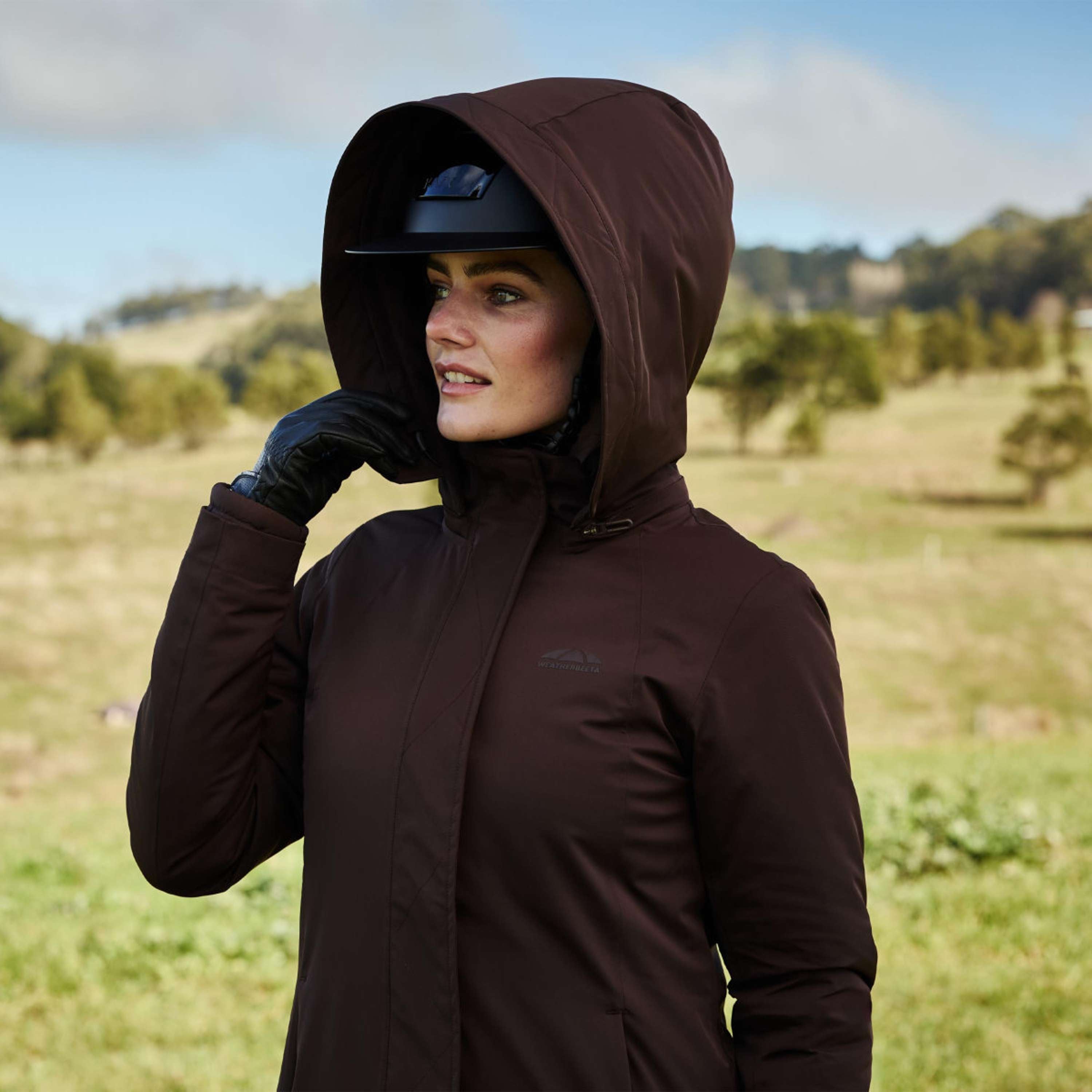 WeatherBeeta Długi Płaszcz Protect Waterproof Insulated Longline Espresso