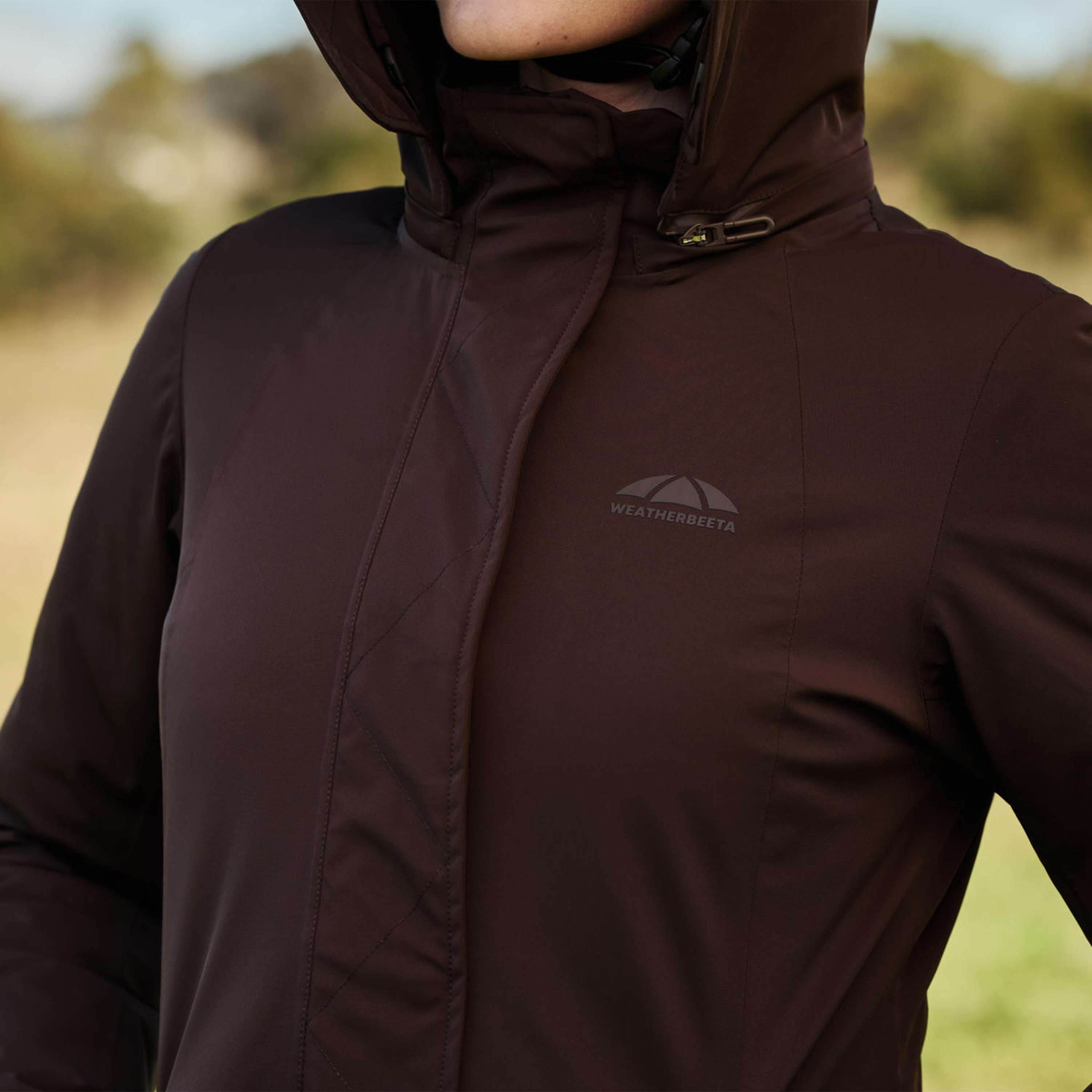 WeatherBeeta Długi Płaszcz Protect Waterproof Insulated Longline Espresso