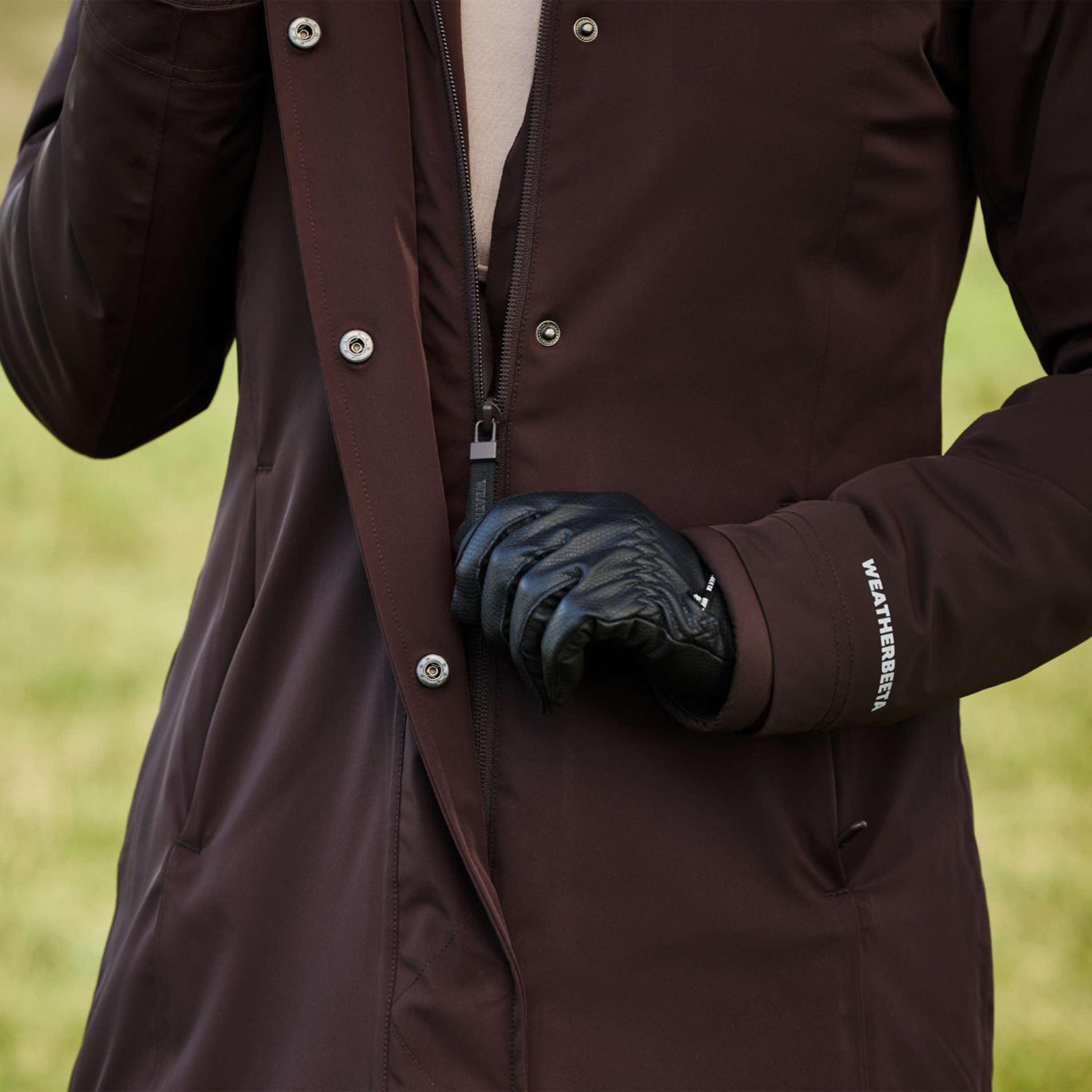 WeatherBeeta Długi Płaszcz Protect Waterproof Insulated Longline Espresso