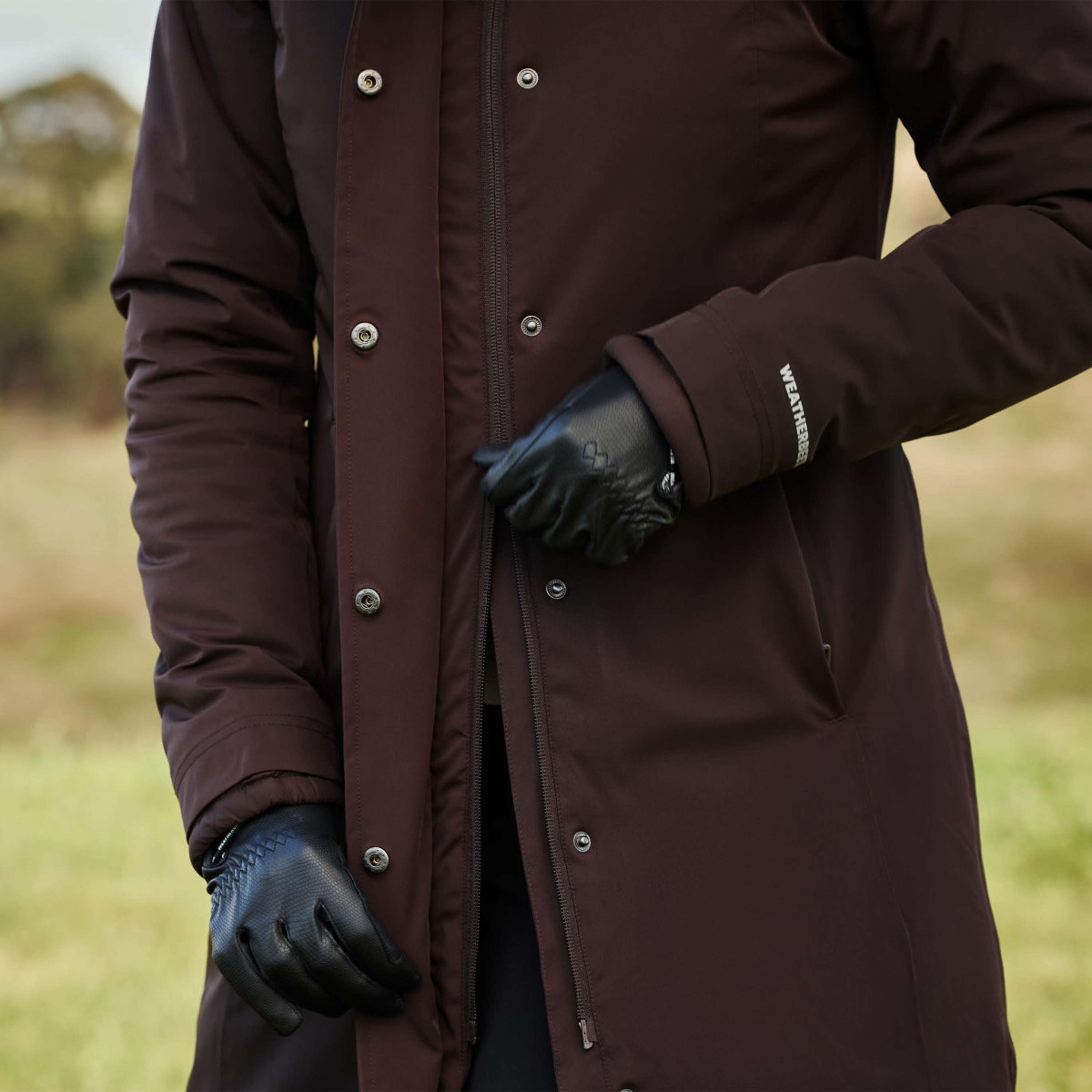WeatherBeeta Długi Płaszcz Protect Waterproof Insulated Longline Espresso