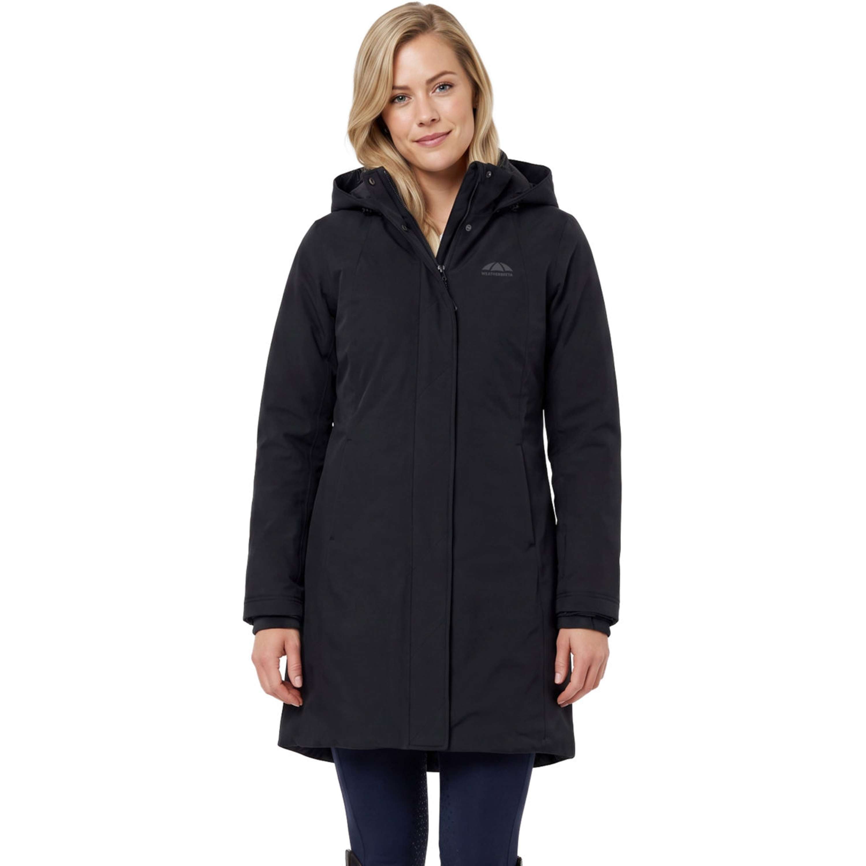 WeatherBeeta Długi Płaszcz Protect Waterproof Insulated Longline Czarny