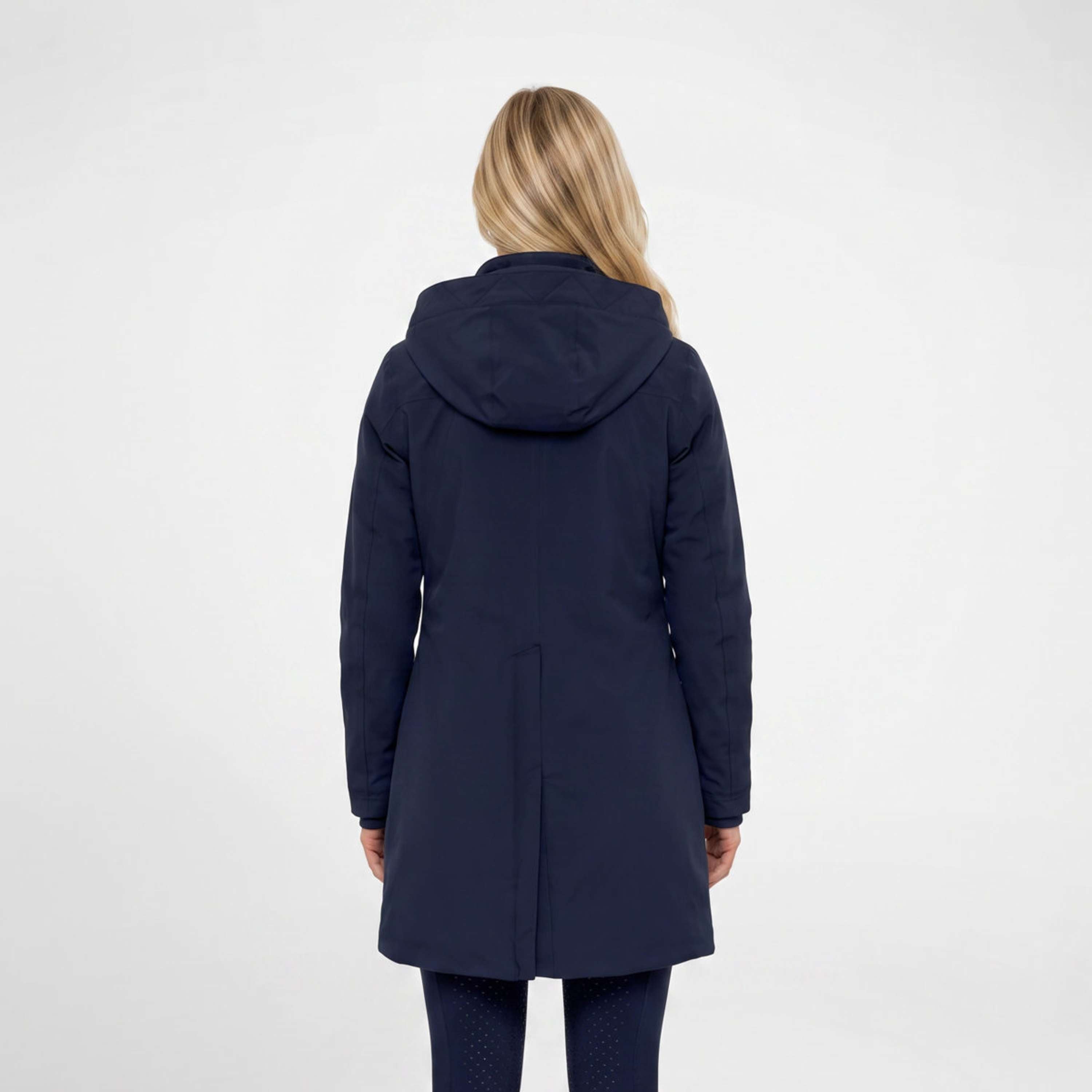 WeatherBeeta Długi Płaszcz Protect Waterproof Insulated Longline Granatowy
