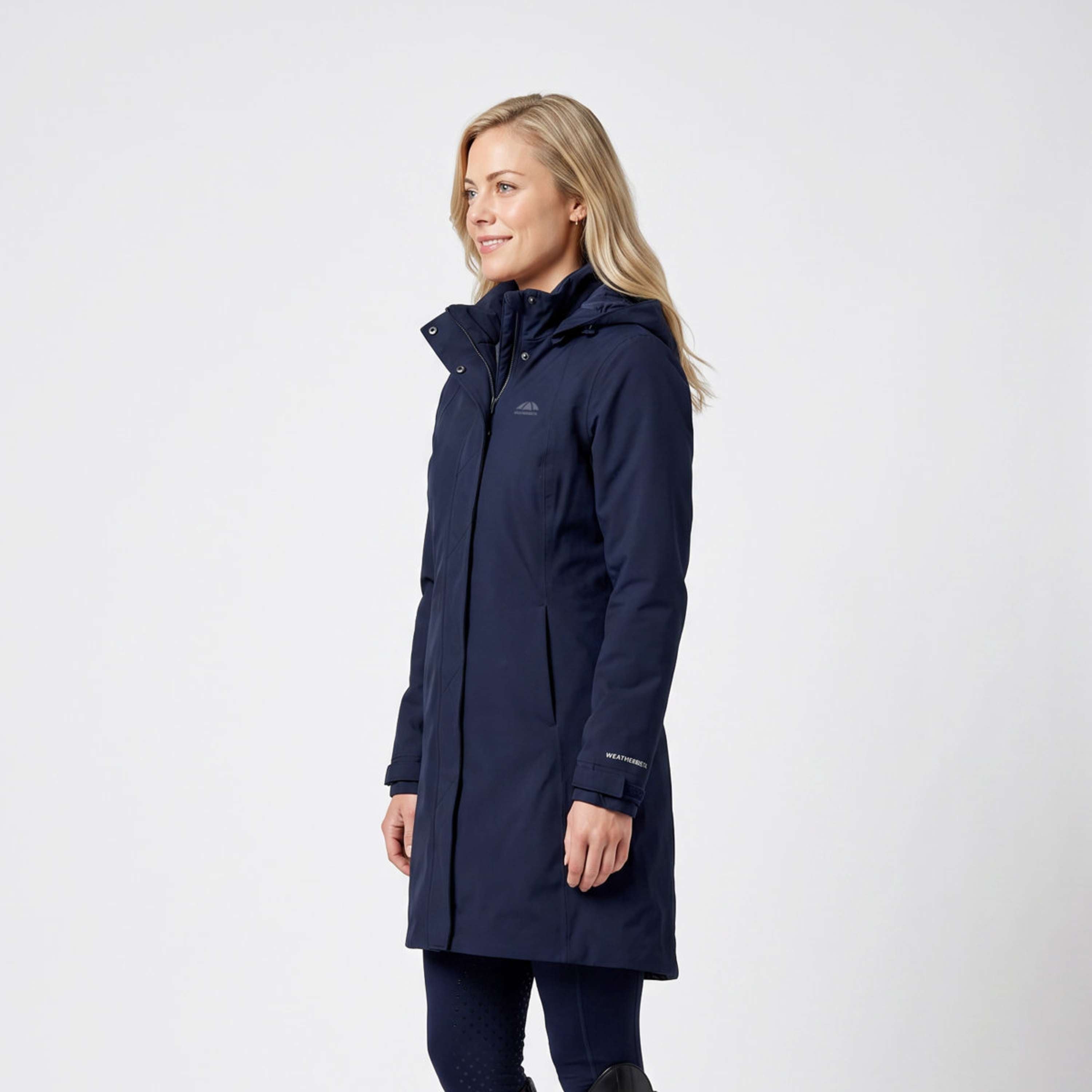 WeatherBeeta Długi Płaszcz Protect Waterproof Insulated Longline Granatowy