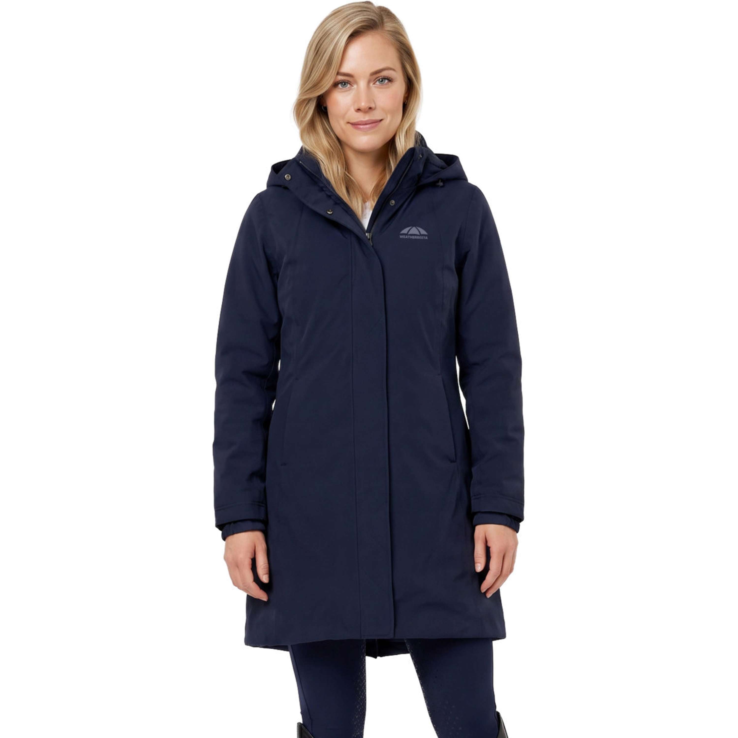 WeatherBeeta Długi Płaszcz Protect Waterproof Insulated Longline Granatowy