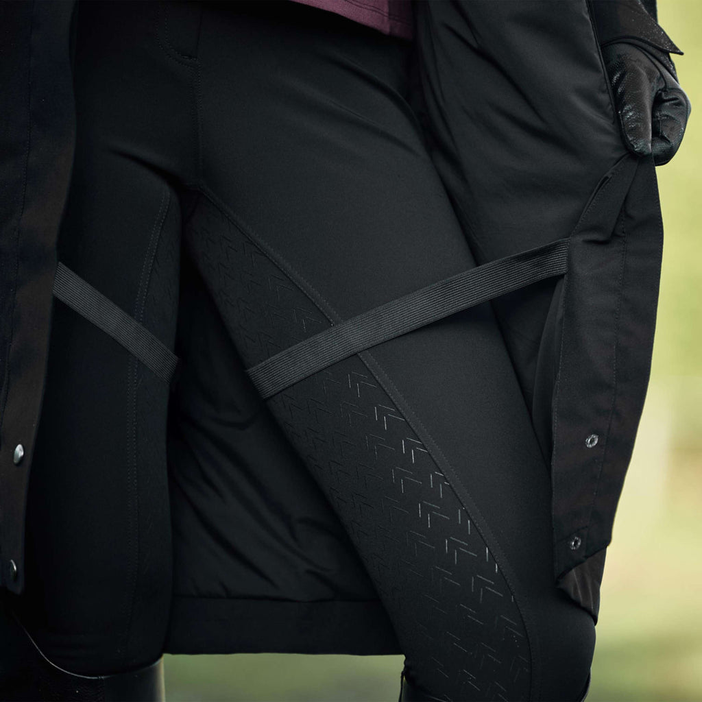 WeatherBeeta Długi Płaszcz Windbreaker Reflective Longline Czarny