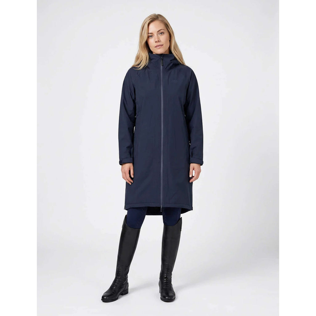 WeatherBeeta Długi Płaszcz Spectator Waterproof Fleece Lined Granatowy