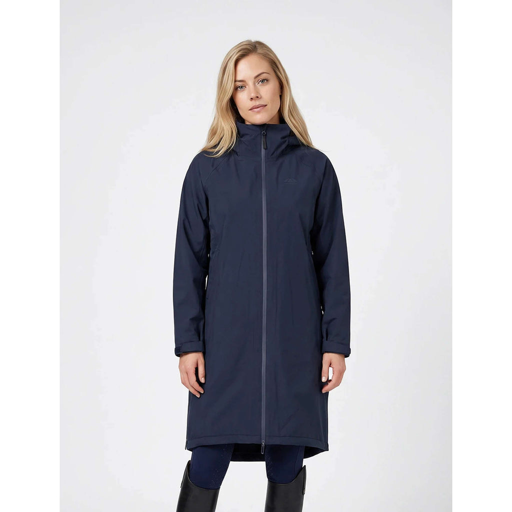 WeatherBeeta Długi Płaszcz Spectator Waterproof Fleece Lined Granatowy
