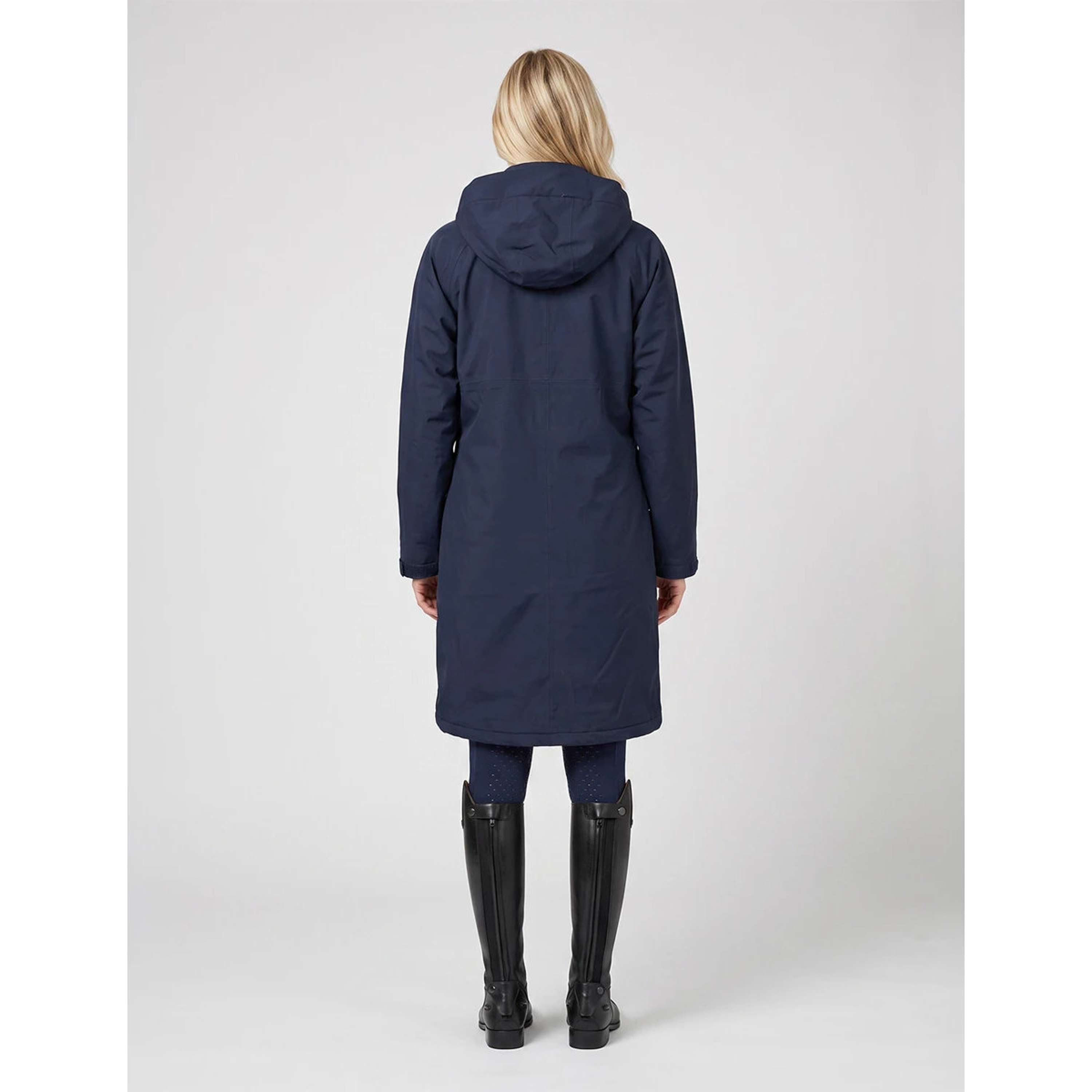 WeatherBeeta Długi Płaszcz Spectator Waterproof Fleece Lined Granatowy