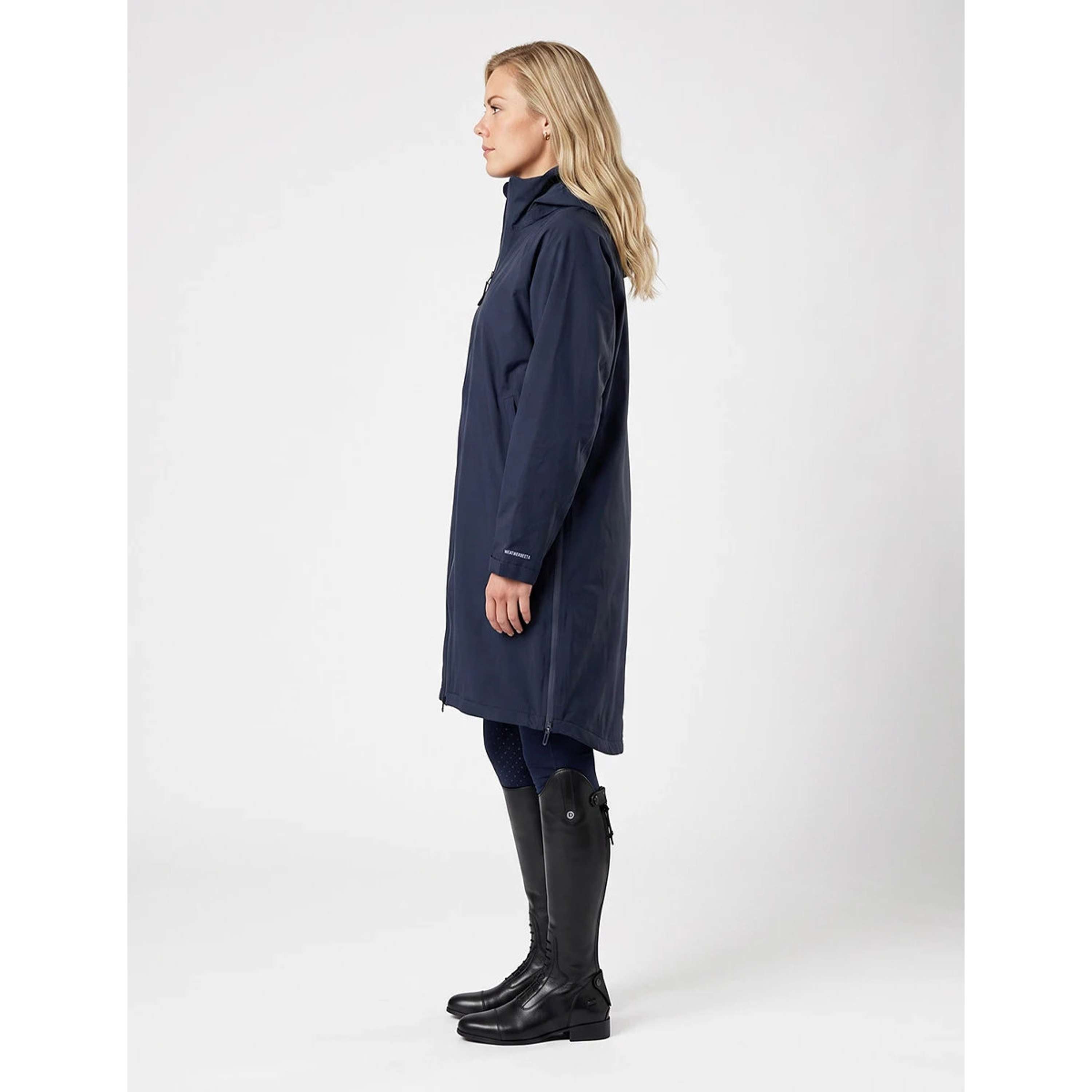 WeatherBeeta Długi Płaszcz Spectator Waterproof Fleece Lined Granatowy